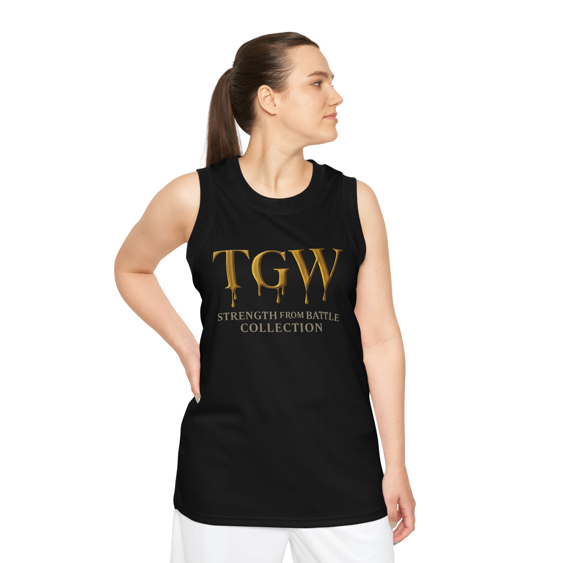 Unisex Basketball Jersey with Golden Graphic, Sportswear, Athletic Apparel, Gym Attire, Gift for Athletes, Game Day Jersey