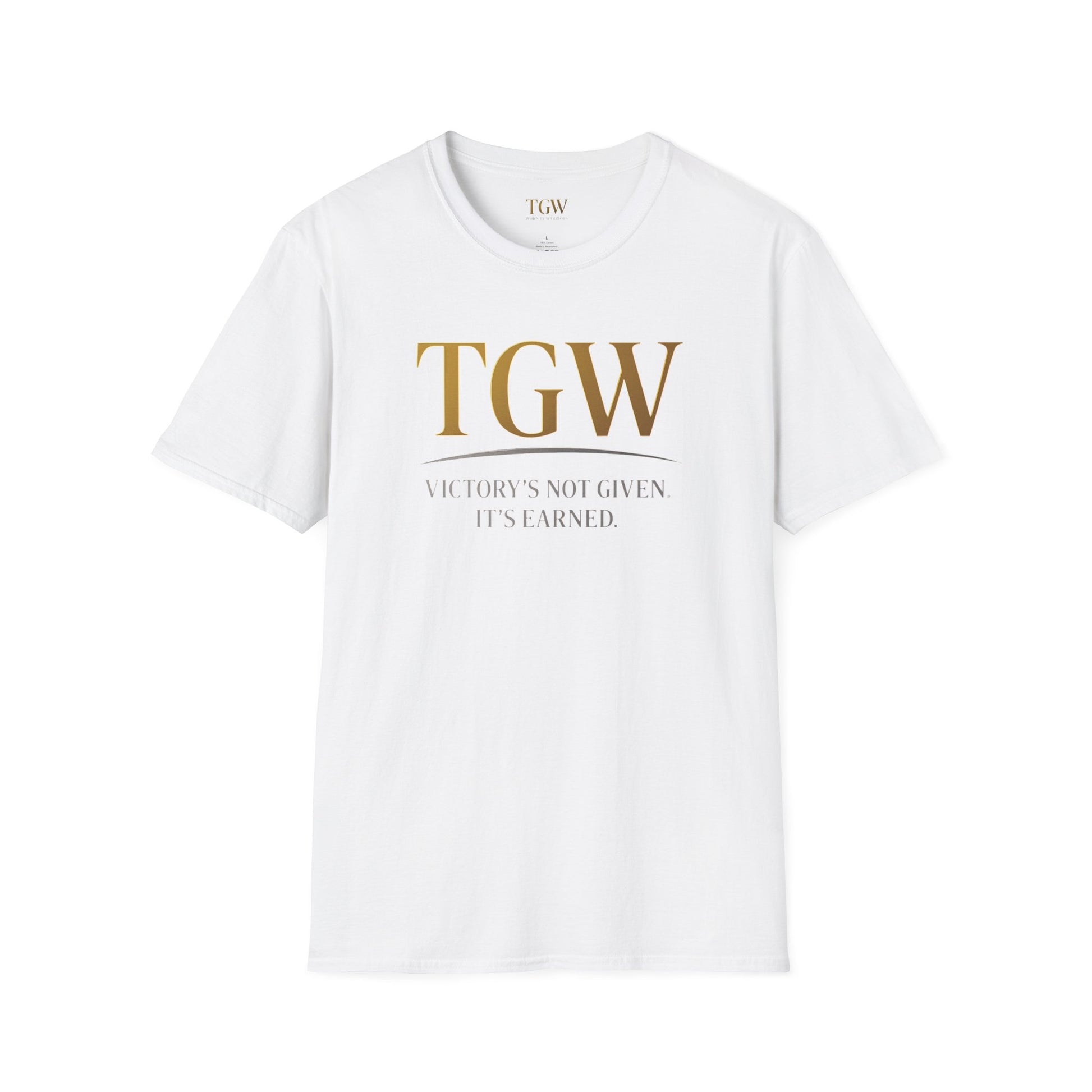 Victory Earned Unisex Softstyle T-Shirt | Motivational Tee, Inspirational Gift, Casual Wear, Empowering Apparel, Everyday Comfort