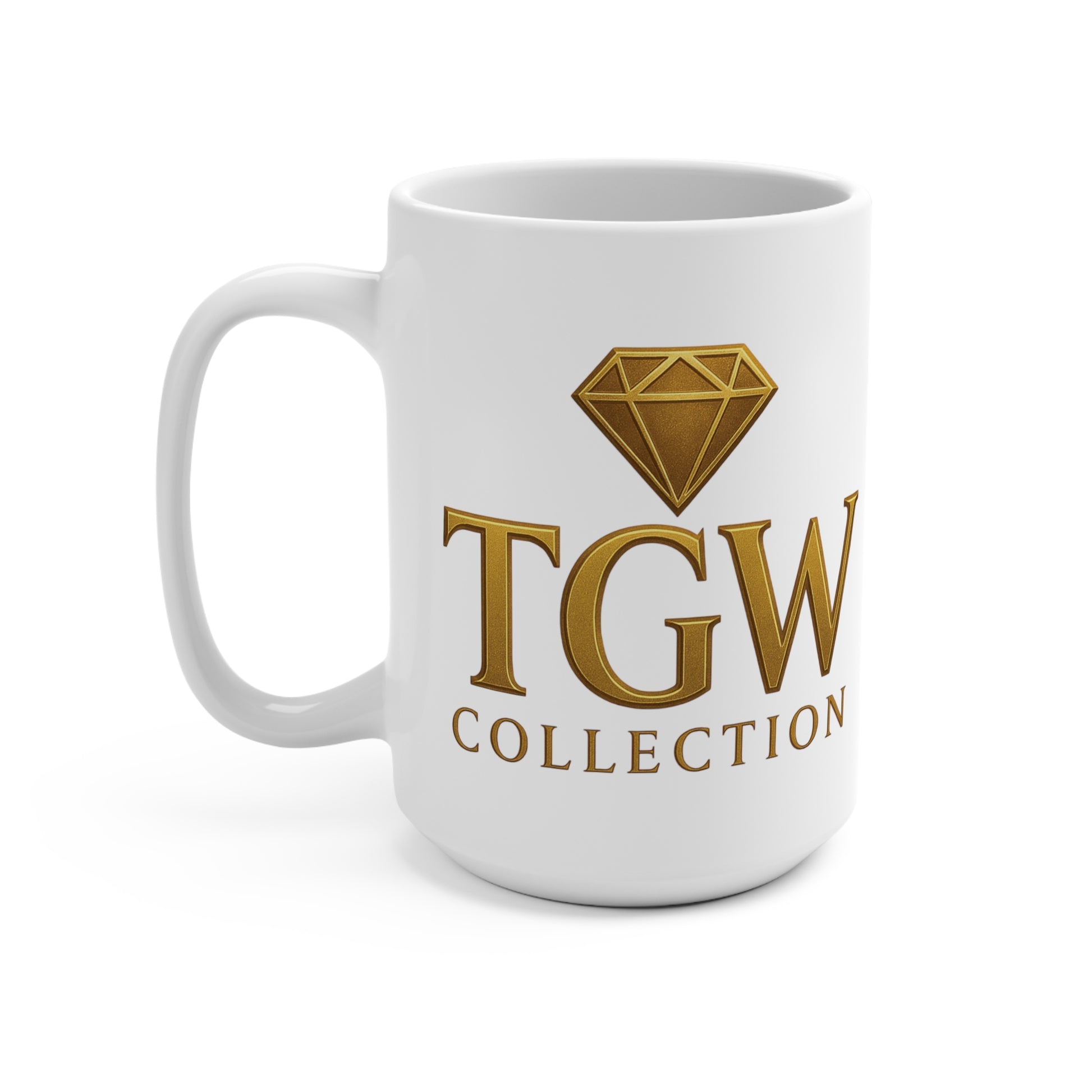 Elegant Gold Diamond Coffee Mug, Unique Gift, Home and Office Decor, Motivational Drinkware, Special Occasions