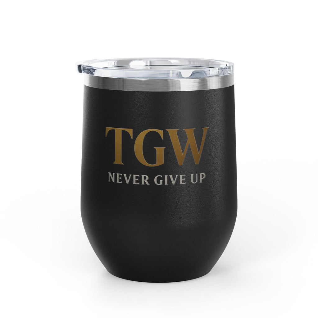 Elegant Wine Tumbler - Strive for Greatness | Personalized Gift for Wine Lovers, Celebrations, Home Bar, Holidays, Motivational Drinkware