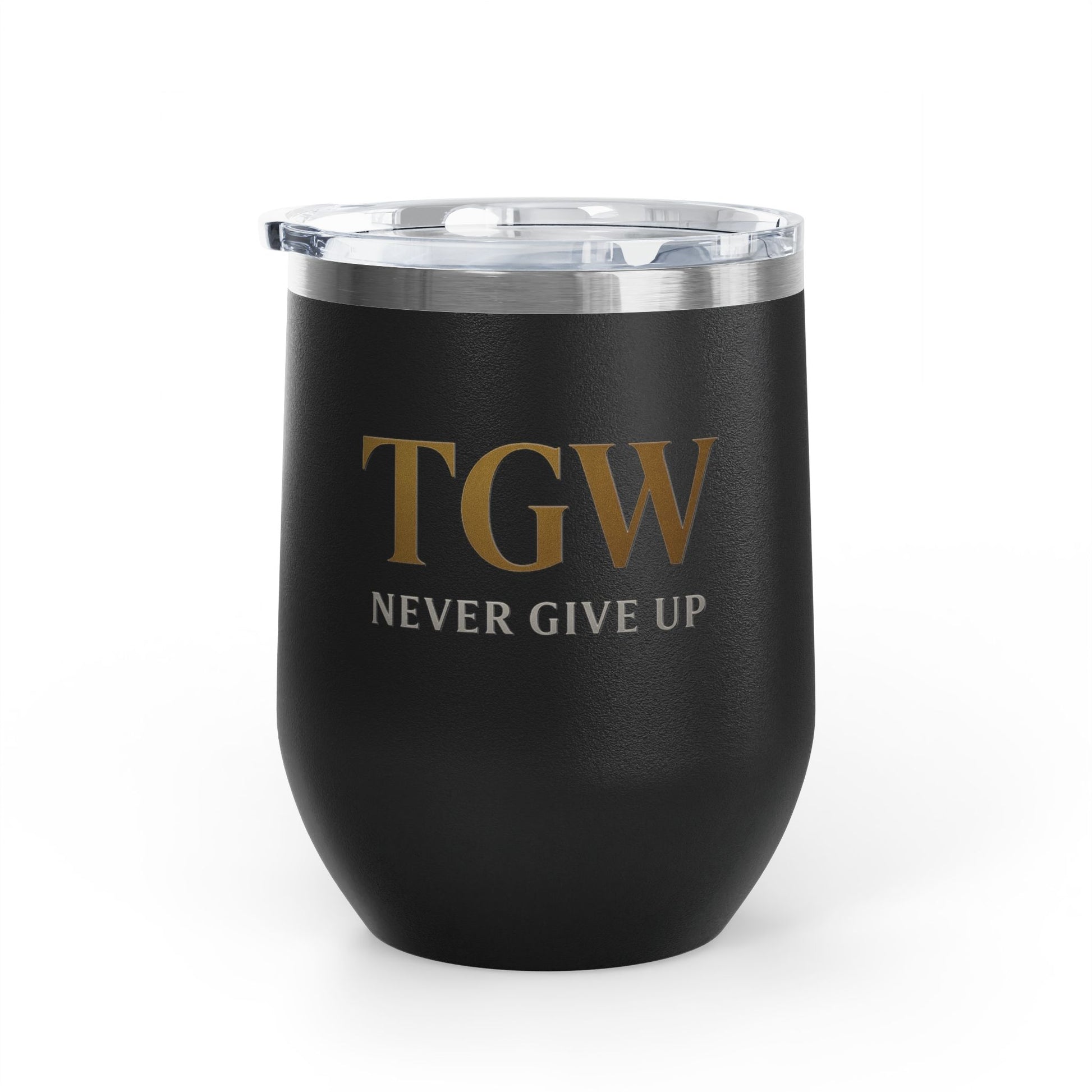 Elegant Wine Tumbler - Strive for Greatness | Personalized Gift for Wine Lovers, Celebrations, Home Bar, Holidays, Motivational Drinkware