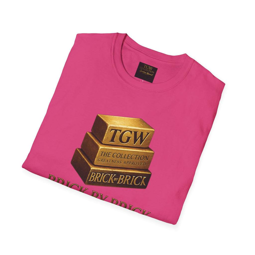 Brick by Brick T-Shirt — You Must Build Your Own Future  Motivational Tee