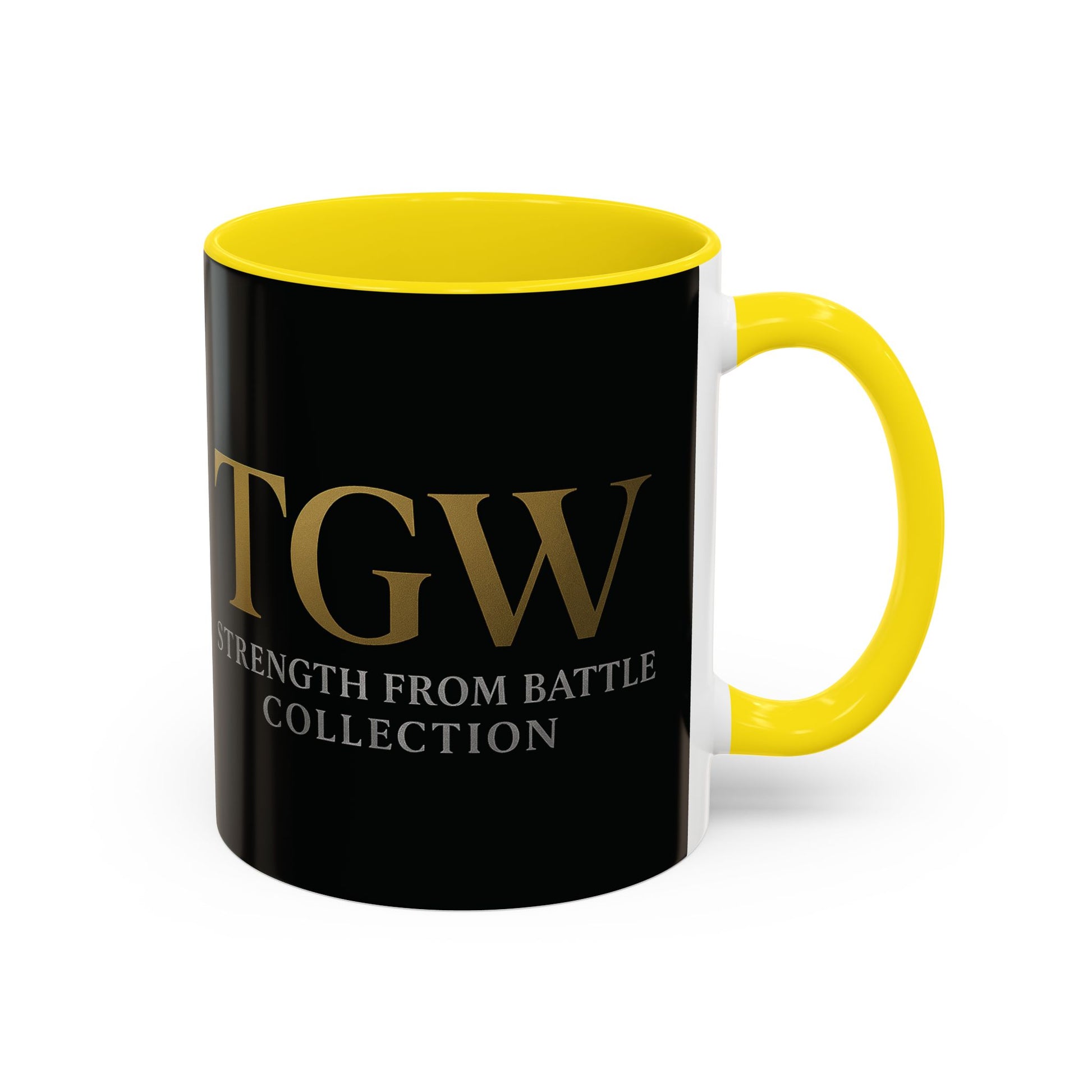 Empowering Accent Coffee Mug - Strength from Battle Collection, Motivational Gift, Coffee Cup, Inspirational Mug, Tea Gift Idea