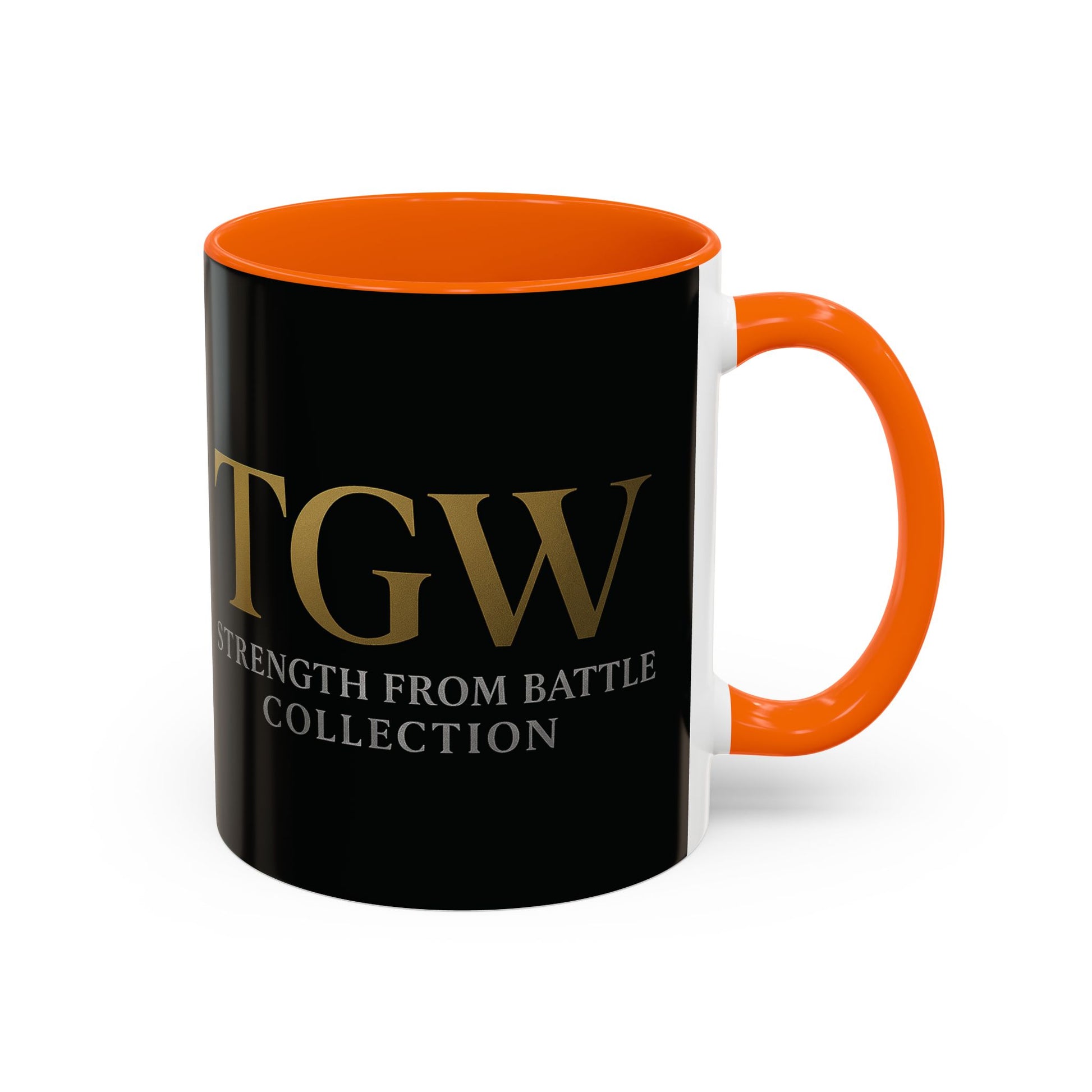 Empowering Accent Coffee Mug - Strength from Battle Collection, Motivational Gift, Coffee Cup, Inspirational Mug, Tea Gift Idea