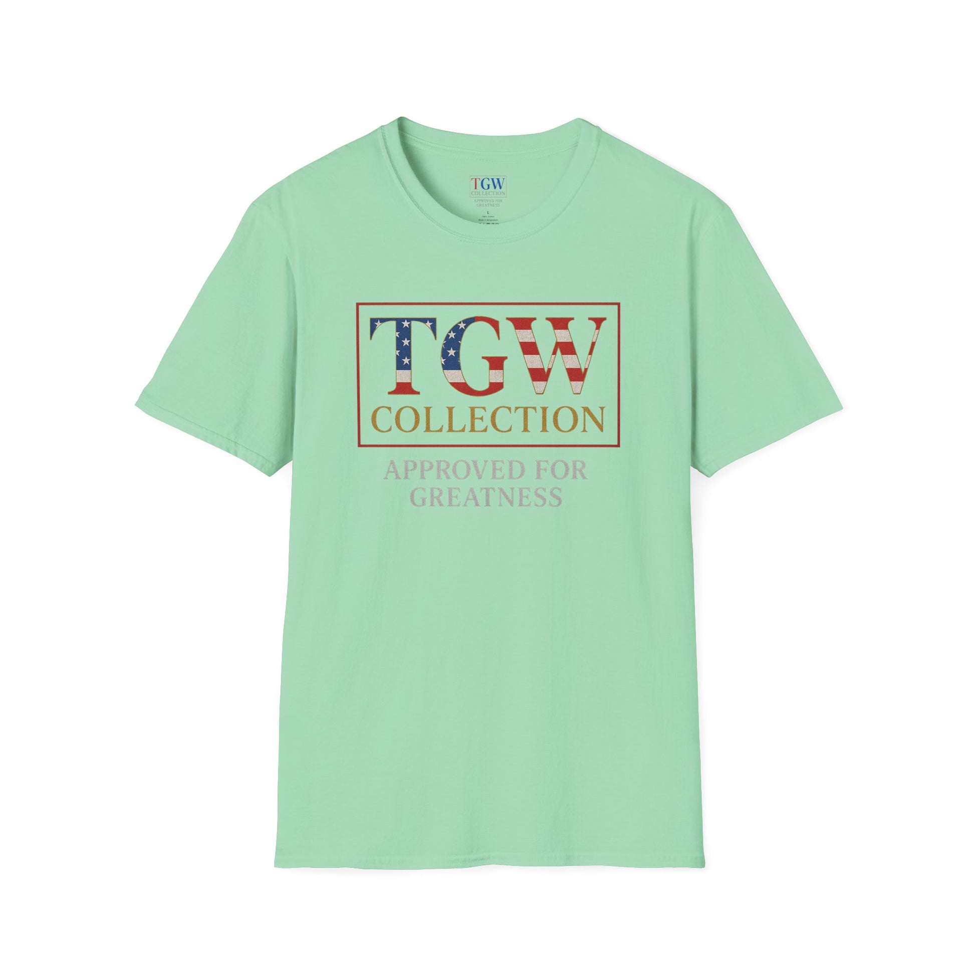 Soft style T-Shirt: TGW Collection, Approved for Greatness - Comfortable Apparel for Everyday, Gifts for Friends, USA Pride