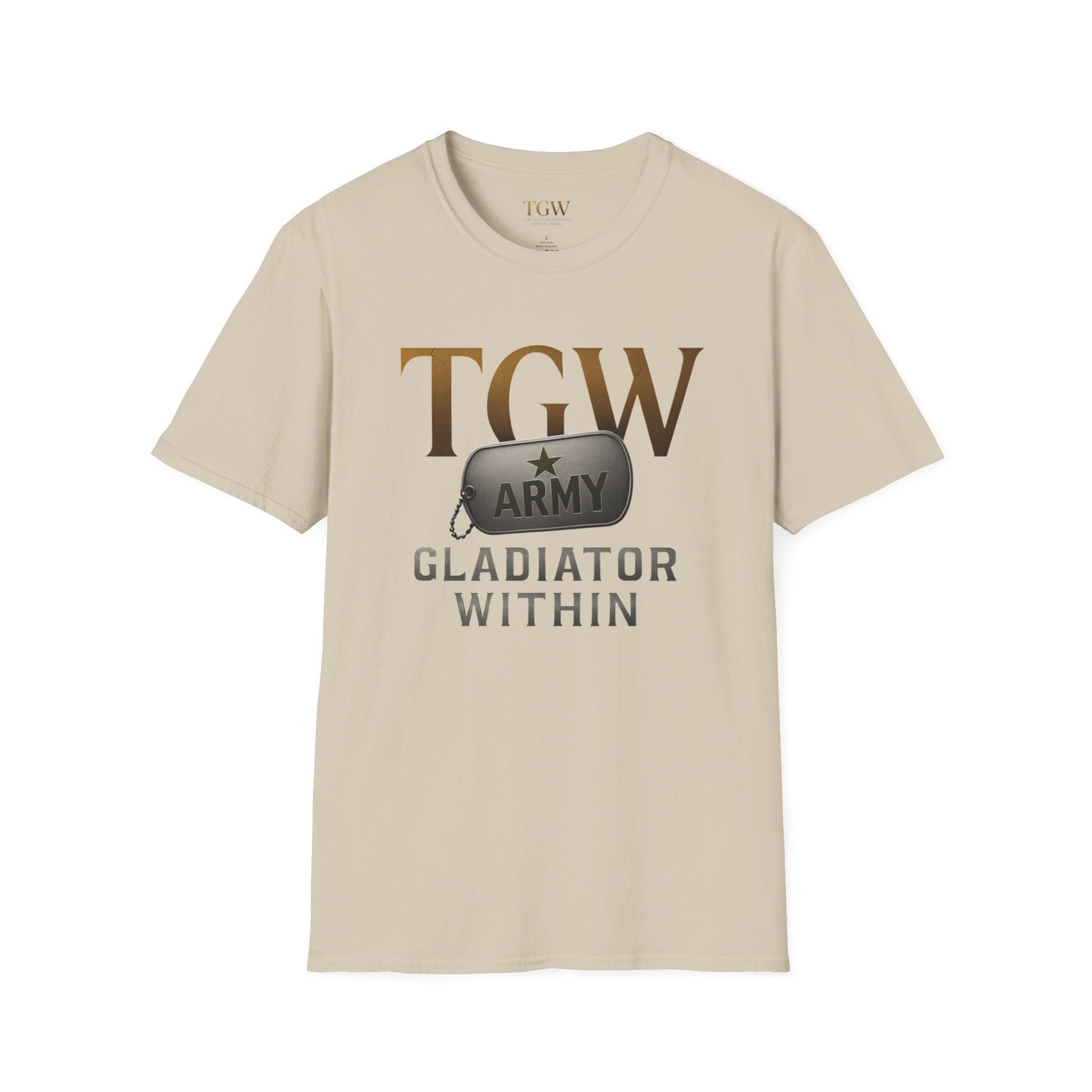 Gladiator Within T-Shirt, Unisex Army Tee, Motivational Gift, Fitness Apparel, Casual Wear, Workout Top, Inspirational Shirt