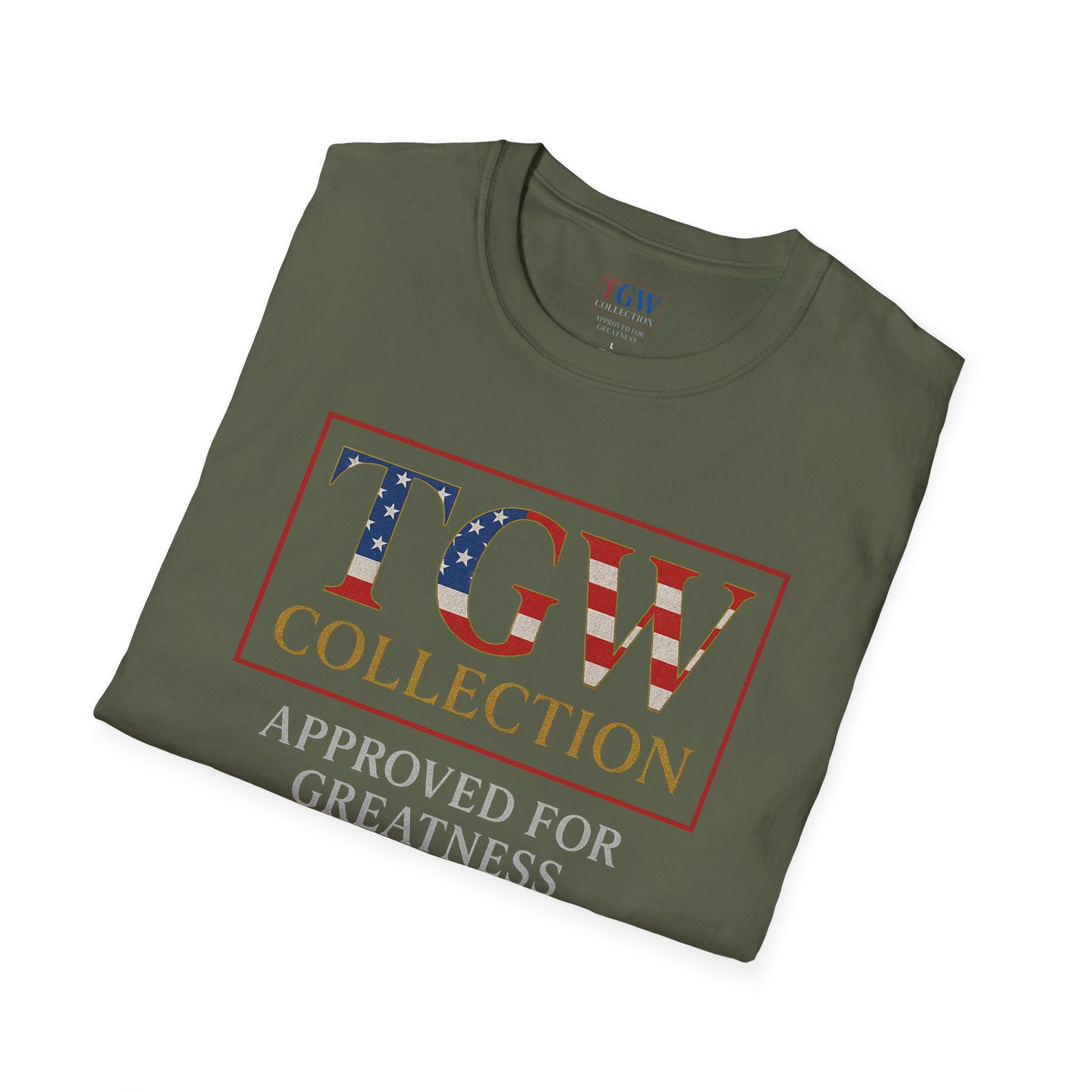 Soft style T-Shirt: TGW Collection, Approved for Greatness - Comfortable Apparel for Everyday, Gifts for Friends, USA Pride