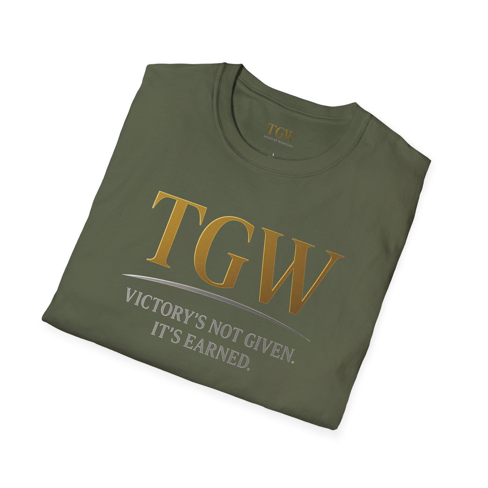 Victory Earned Unisex Softstyle T-Shirt | Motivational Tee, Inspirational Gift, Casual Wear, Empowering Apparel, Everyday Comfort