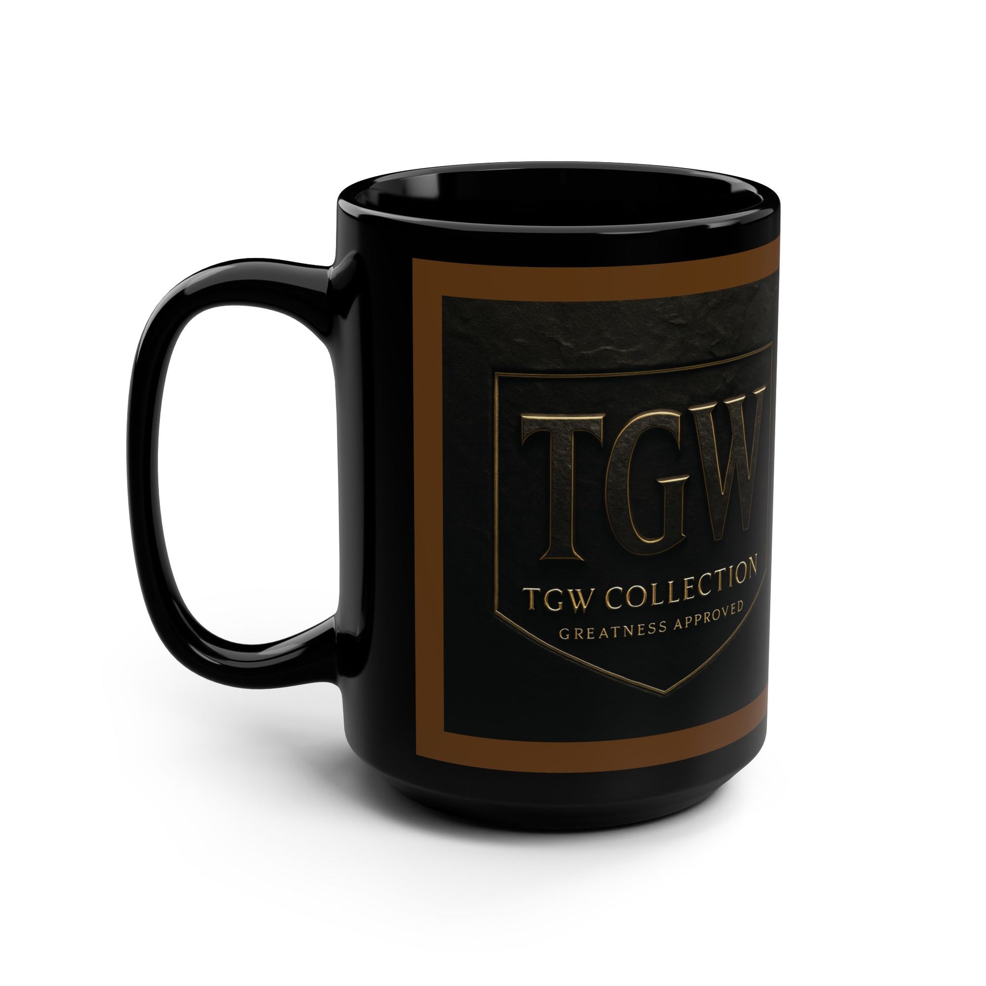 Stylish Black Mug, 15oz | Perfect Gift for Coffee Lovers, Tea Enthusiasts, Home Office Decor, Great for Birthdays, Holidays