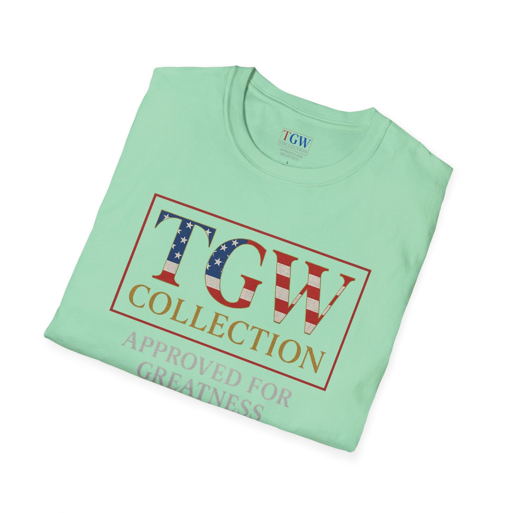 Soft style T-Shirt: TGW Collection, Approved for Greatness - Comfortable Apparel for Everyday, Gifts for Friends, USA Pride