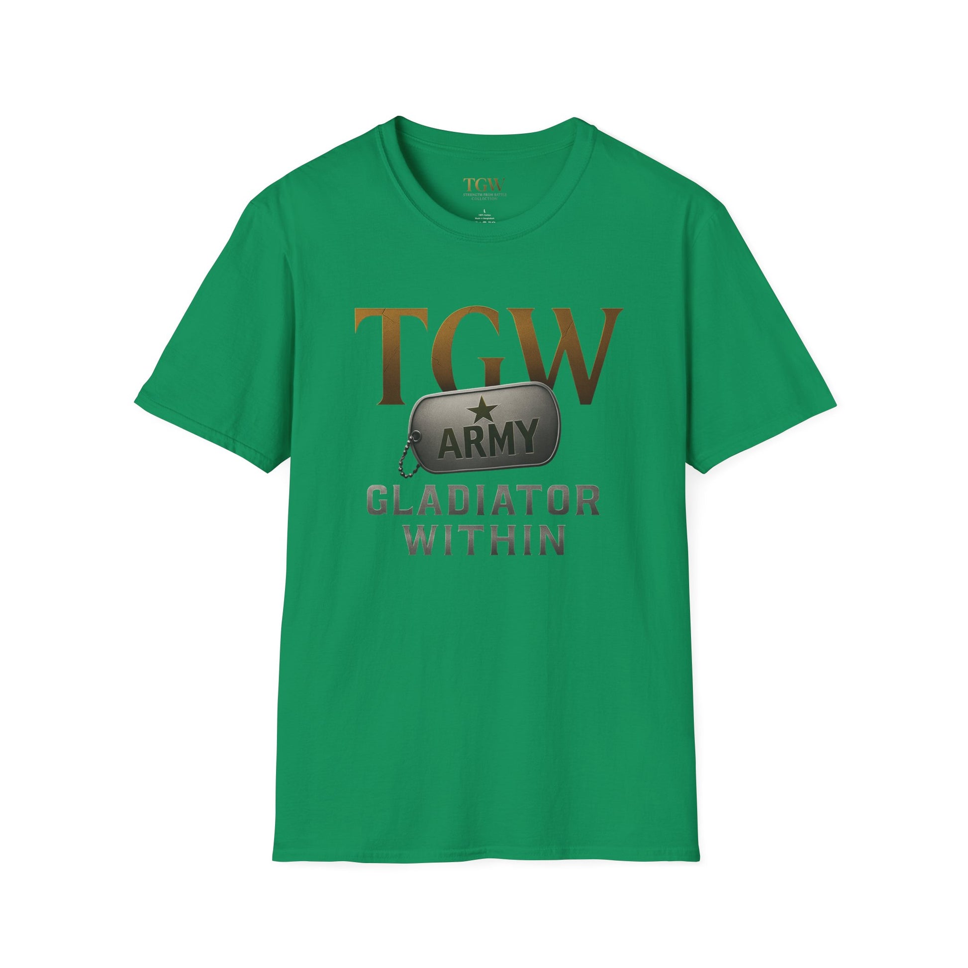 Gladiator Within T-Shirt, Unisex Army Tee, Motivational Gift, Fitness Apparel, Casual Wear, Workout Top, Inspirational Shirt