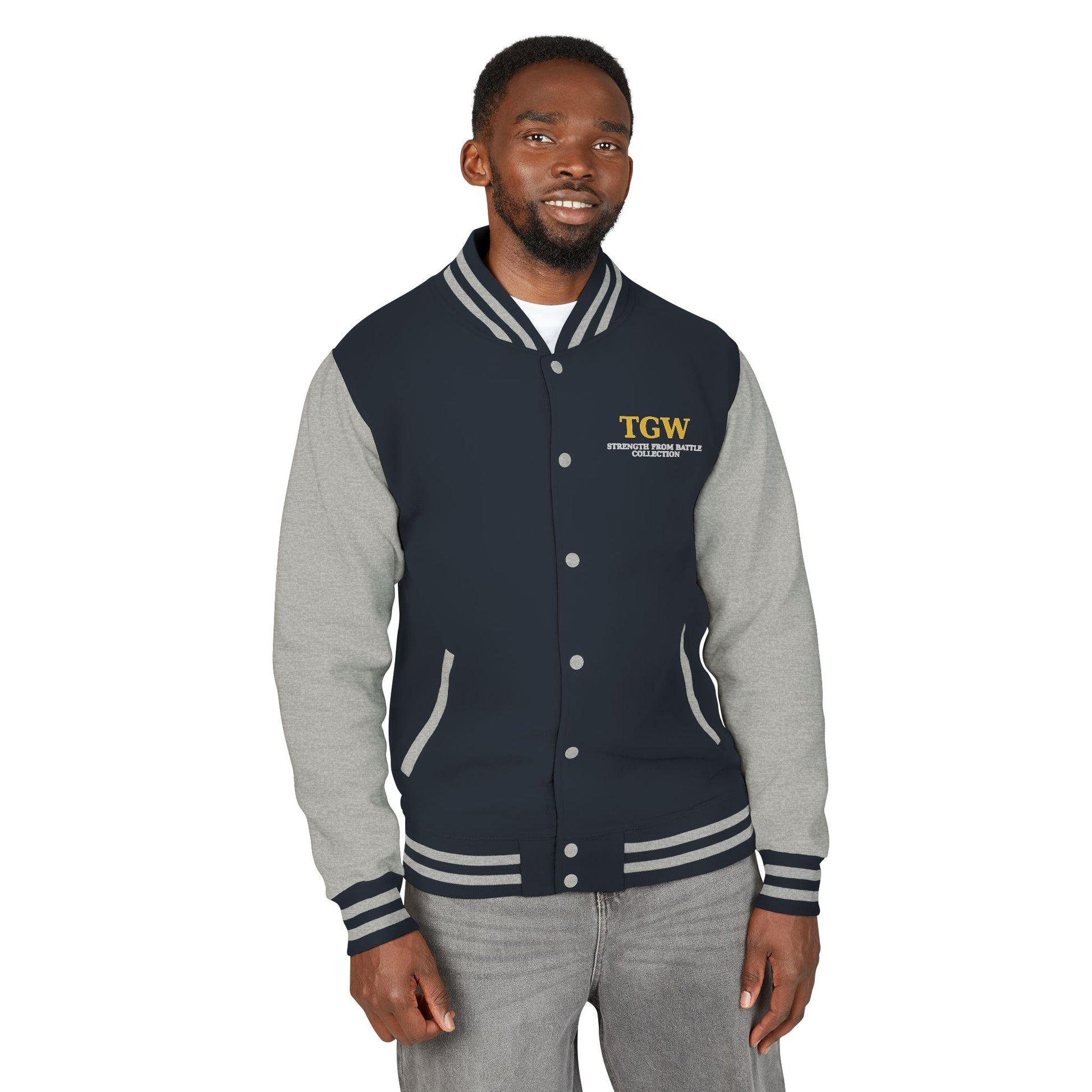 Men Heavyweight Letterman Jacket - Vintage Style Varsity Jacket for Everyday Wear, Sports Events, Graduation, Casual Outings, Team Spirit