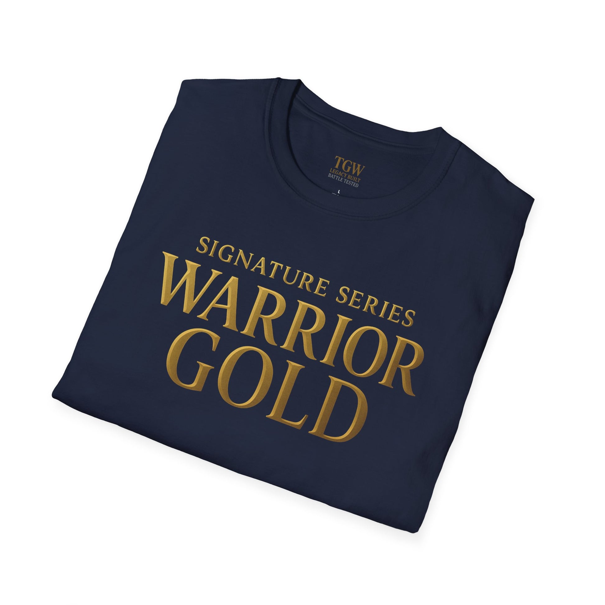 Warrior Gold Unisex Softstyle T-Shirt, Comfortable Tee, Motivational Apparel, Gift for Warriors, Casual Wear, Affirmation Shirt