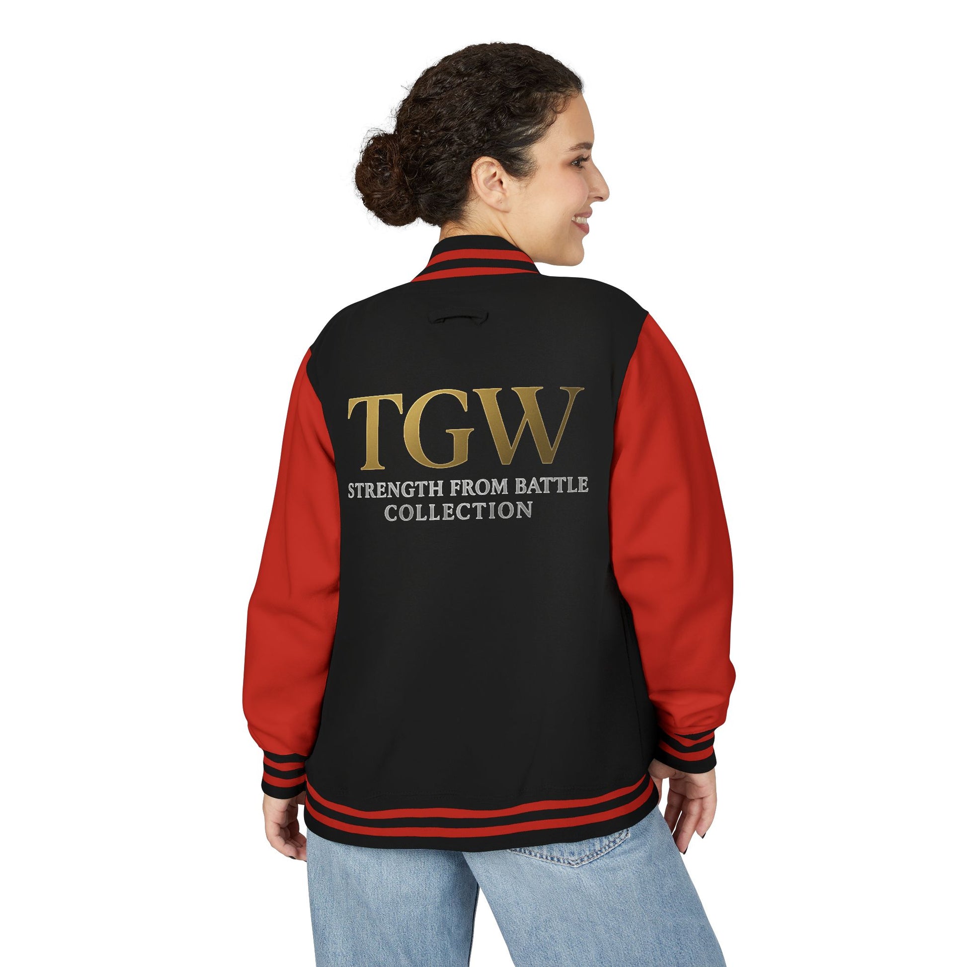 Women Heavyweight Letterman Jacket - Vintage Style Varsity Jacket for Everyday Wear, Sports Events, Graduation, Casual Outings, Team Spirit