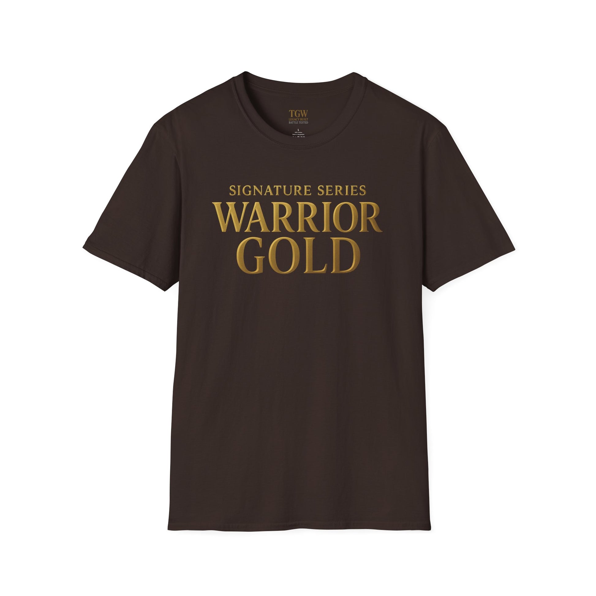 Warrior Gold Unisex Softstyle T-Shirt, Comfortable Tee, Motivational Apparel, Gift for Warriors, Casual Wear, Affirmation Shirt