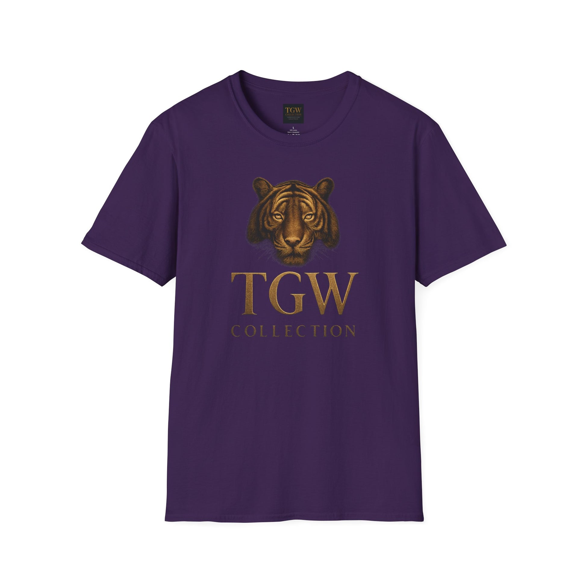 Tiger Head Softstyle T-Shirt | Casual Wear, Wild Animal Tee, Fashion Statement, Unique Design