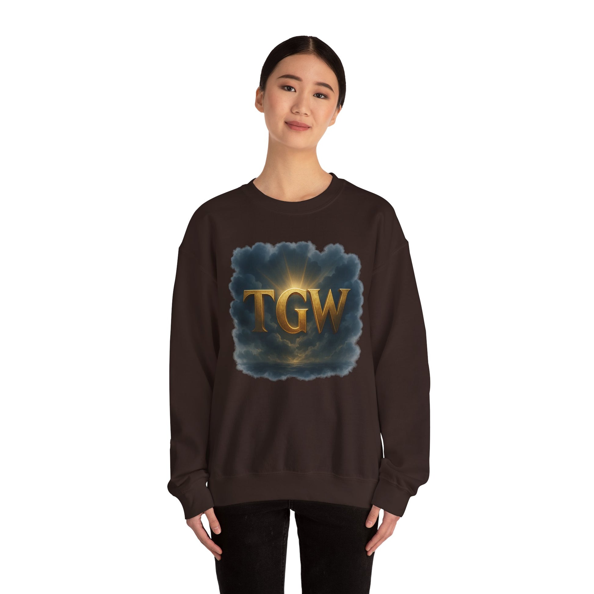 TGW Vintage Crewneck Sweatshirt, Cozy Fashion, Casual Wear, Autumn Layers, Relaxed Style