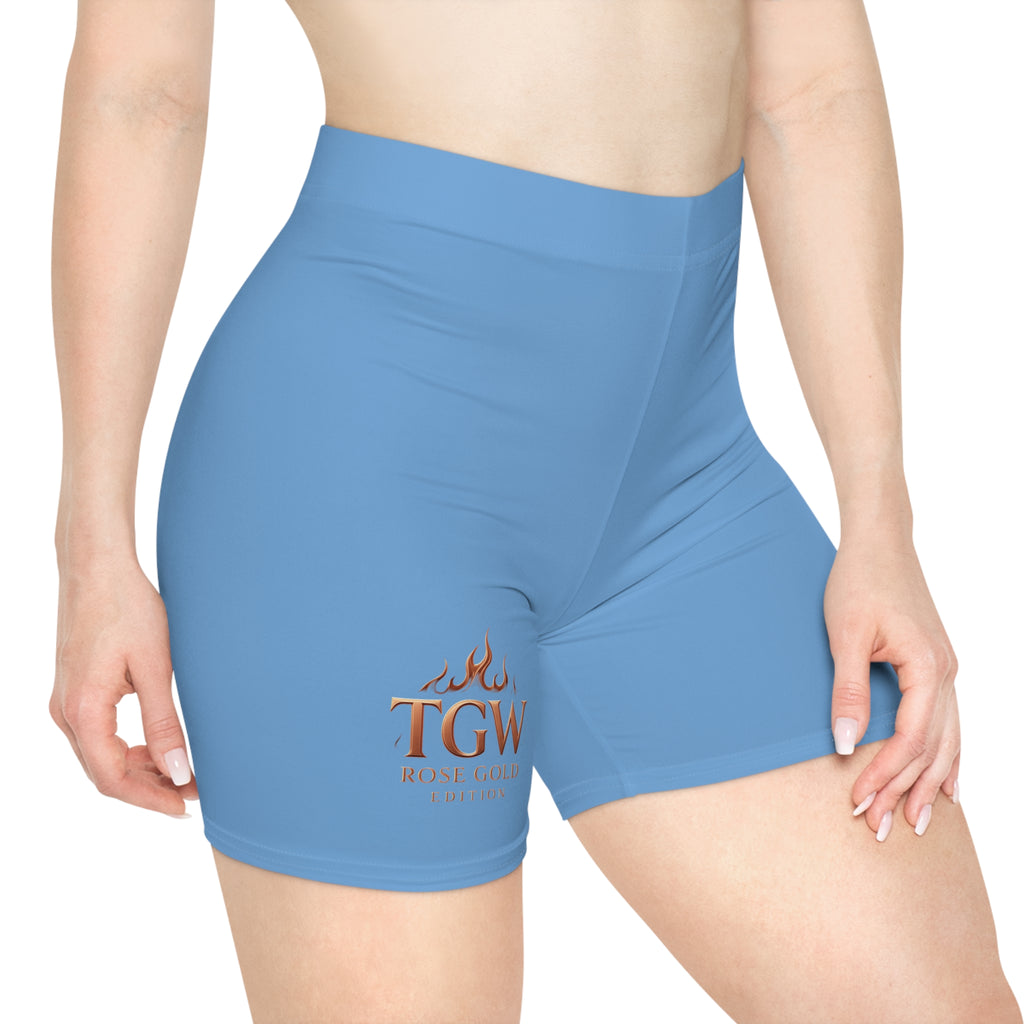 TGW Rose Gold Flame Logo Women's Biker Shorts