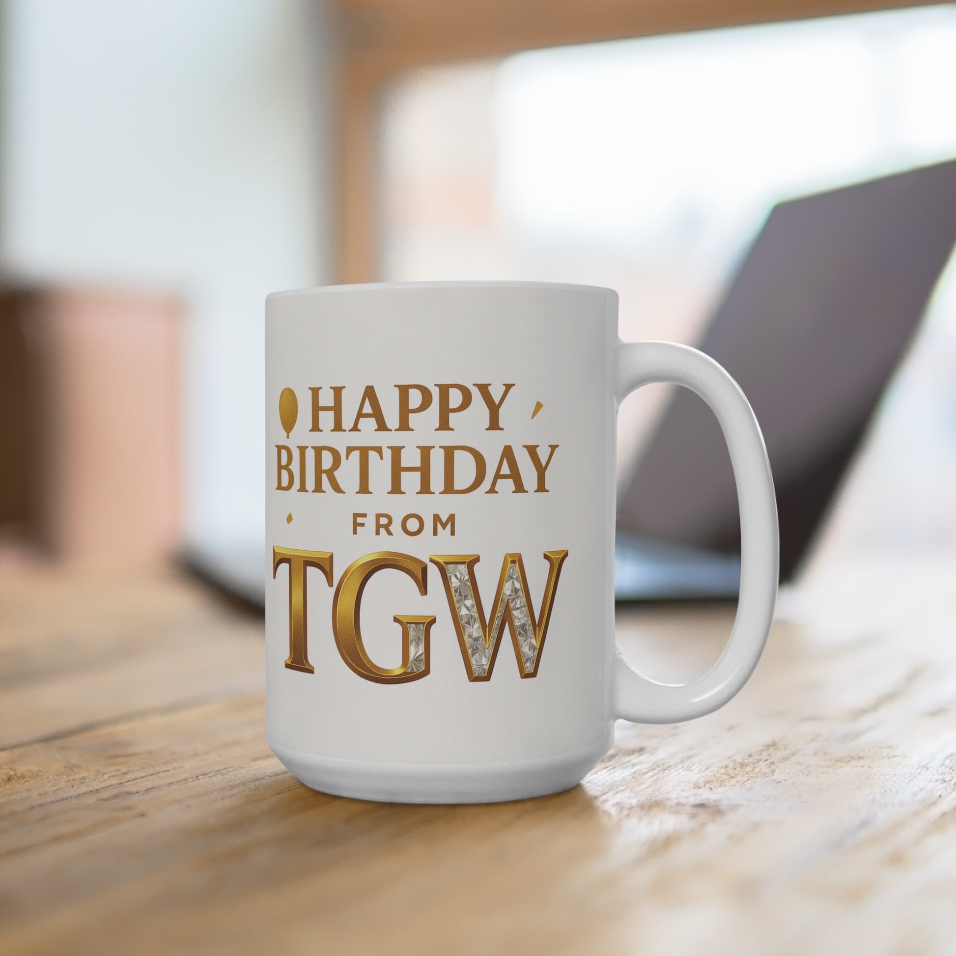 Personalized Birthday Mug - Celebrate with Custom Names, Unique Gift for Friends, Family, Coffee Lovers, Birthdays, Special Occasions