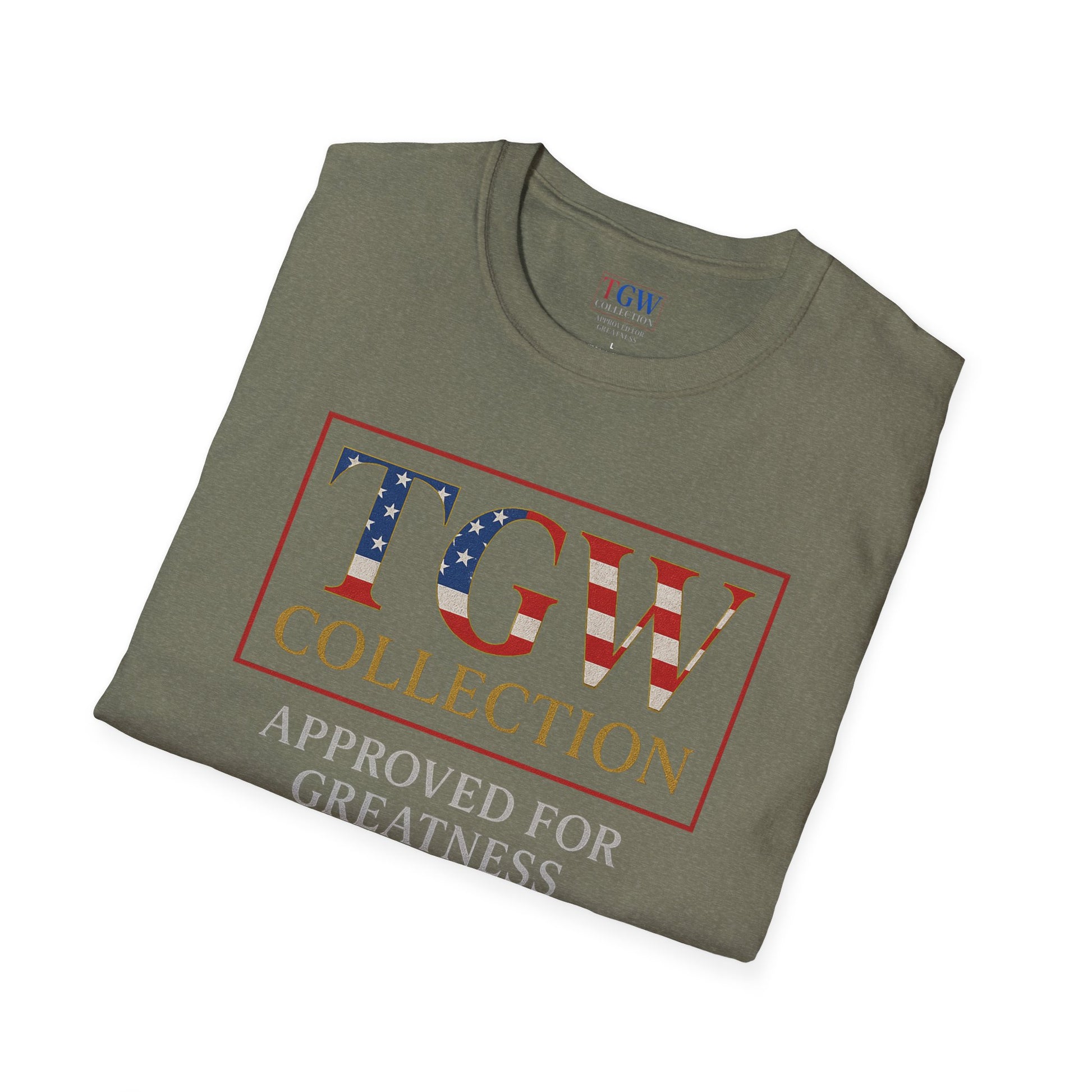 Soft style T-Shirt: TGW Collection, Approved for Greatness - Comfortable Apparel for Everyday, Gifts for Friends, USA Pride
