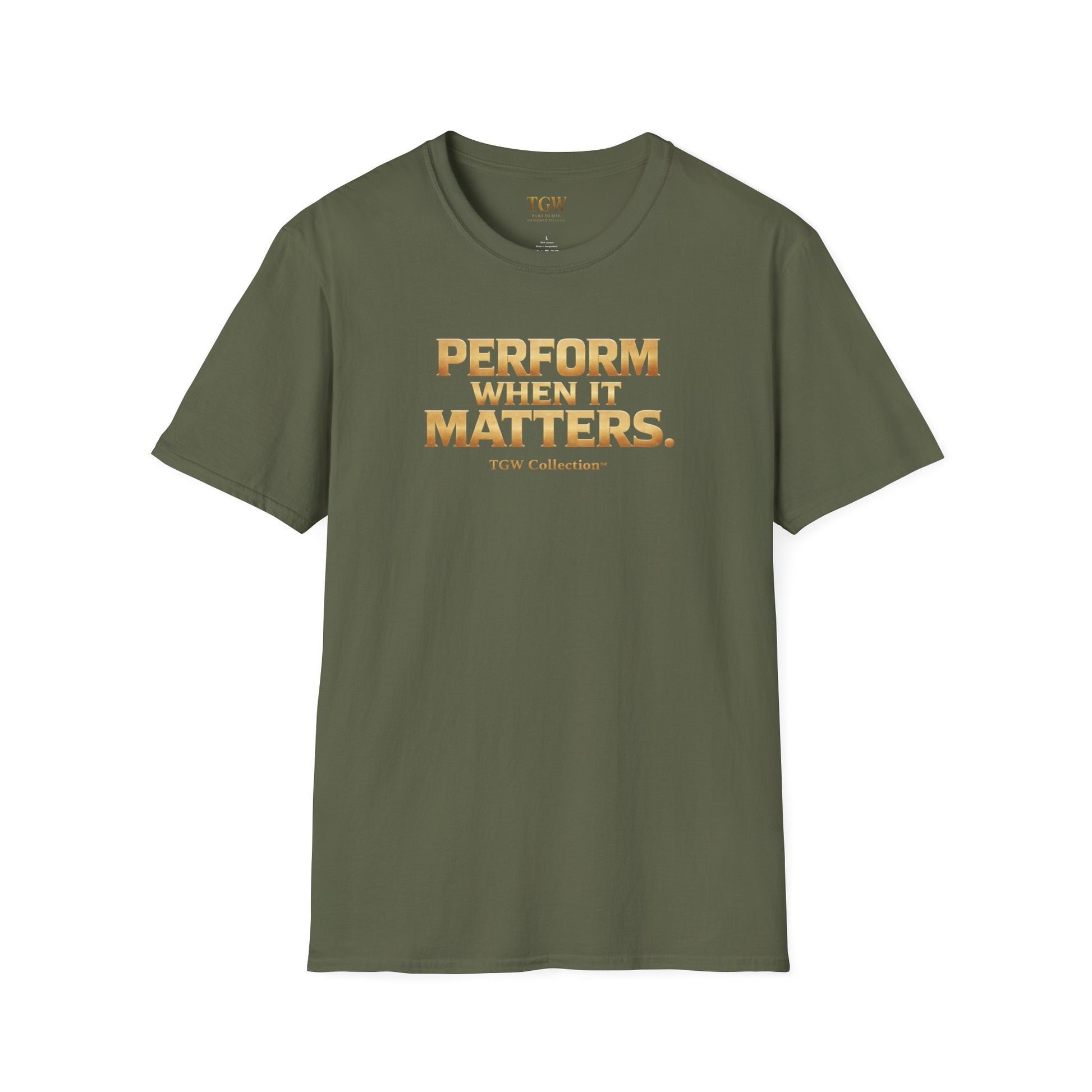 TGW Collection Greatness Approved - "Perform When It Matters"  Softstyle T-Shirt