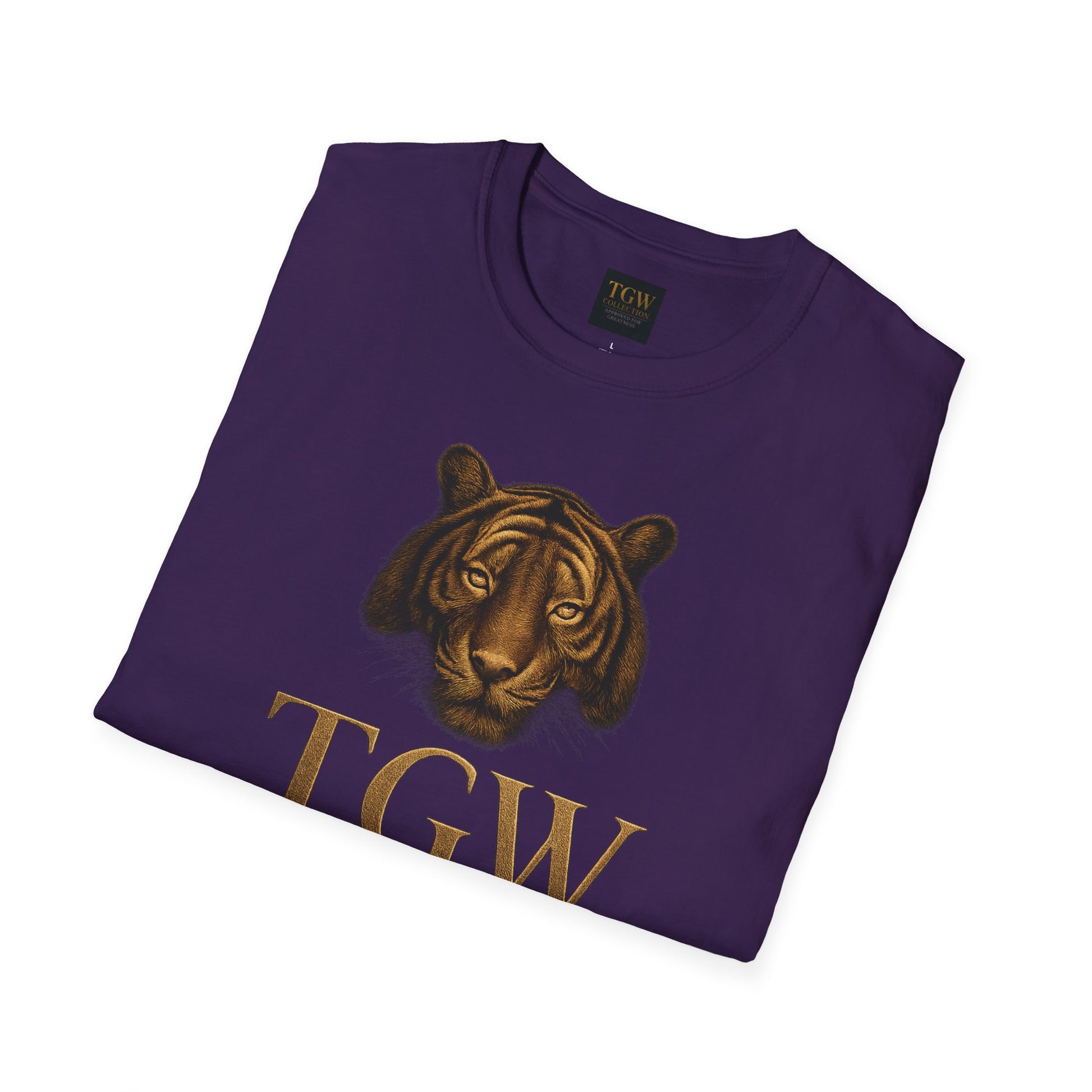 Tiger Head Softstyle T-Shirt | Casual Wear, Wild Animal Tee, Fashion Statement, Unique Design