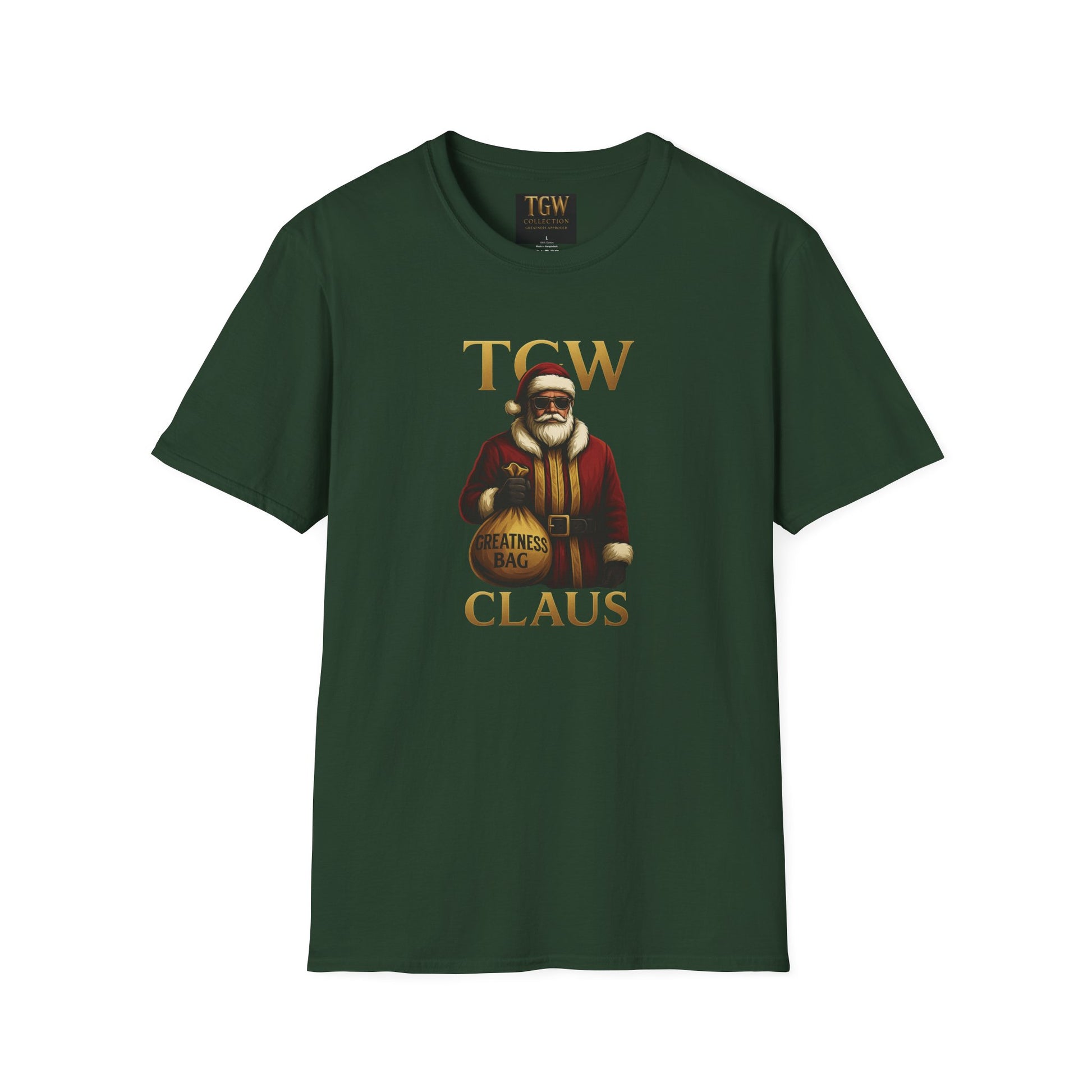 T-Shirt 'TOW Claus' Vintage Santa Graphic Holiday Tee