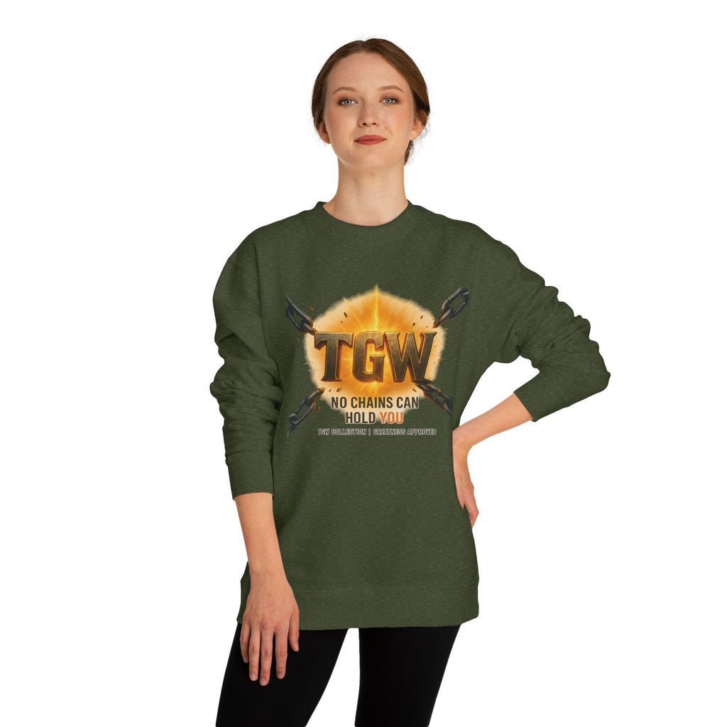 Empowering Crewneck Sweatshirt - "No Chains Can Hold You"