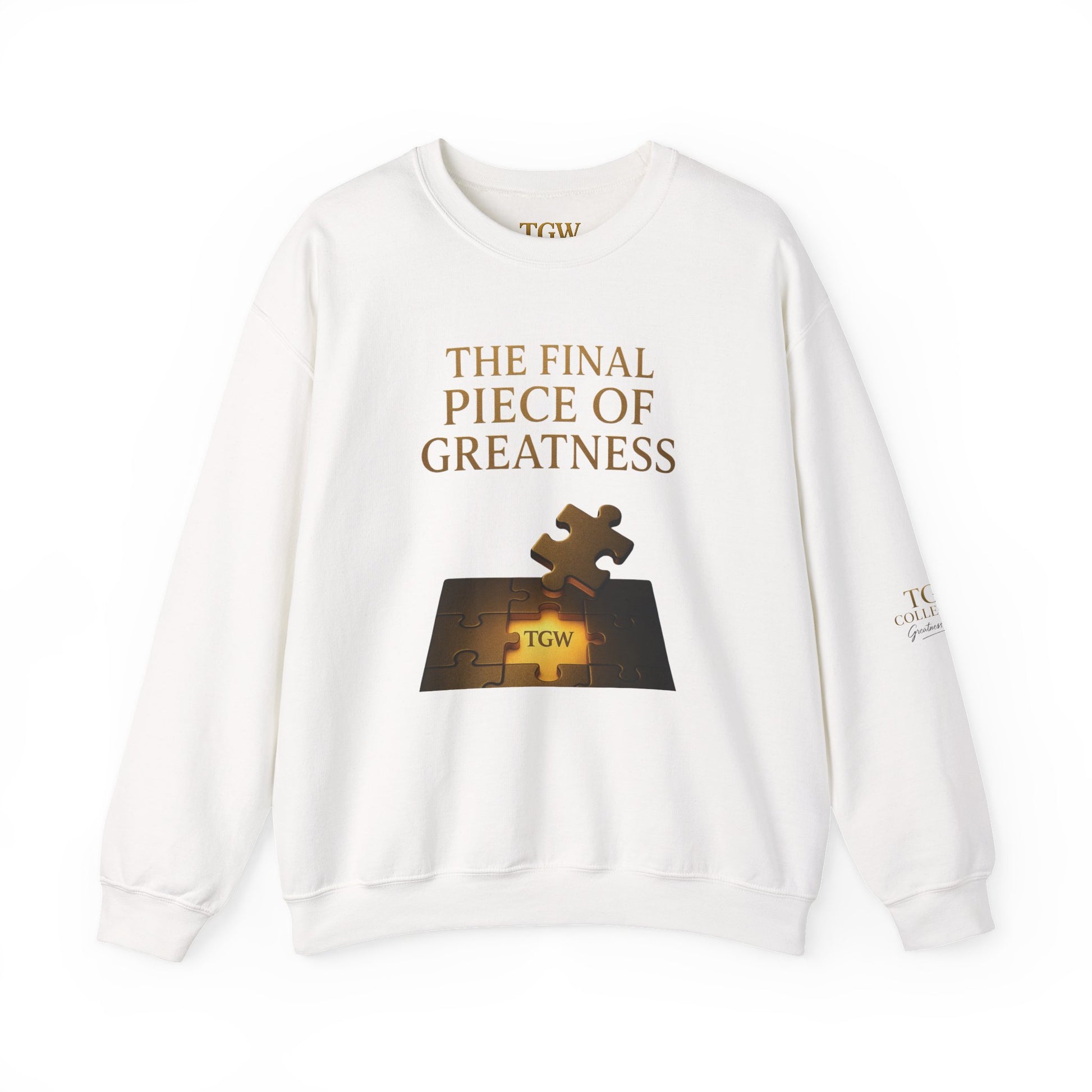 Puzzle Piece Inspirational Sweatshirt, Motivational Crewneck, Gift for Dreamers, Casual Wear, Perfect for Celebrations