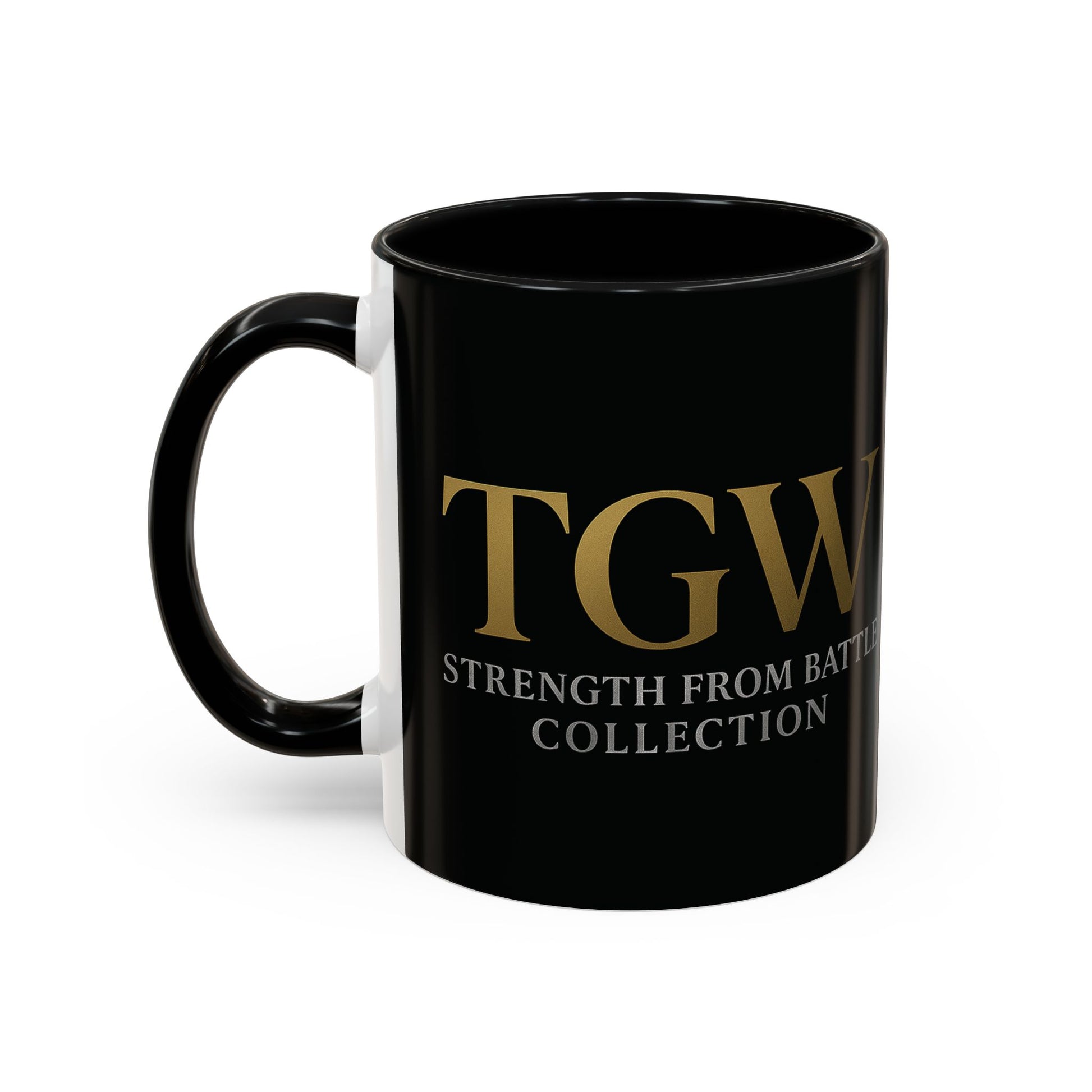 Empowering Accent Coffee Mug - Strength from Battle Collection, Motivational Gift, Coffee Cup, Inspirational Mug, Tea Gift Idea