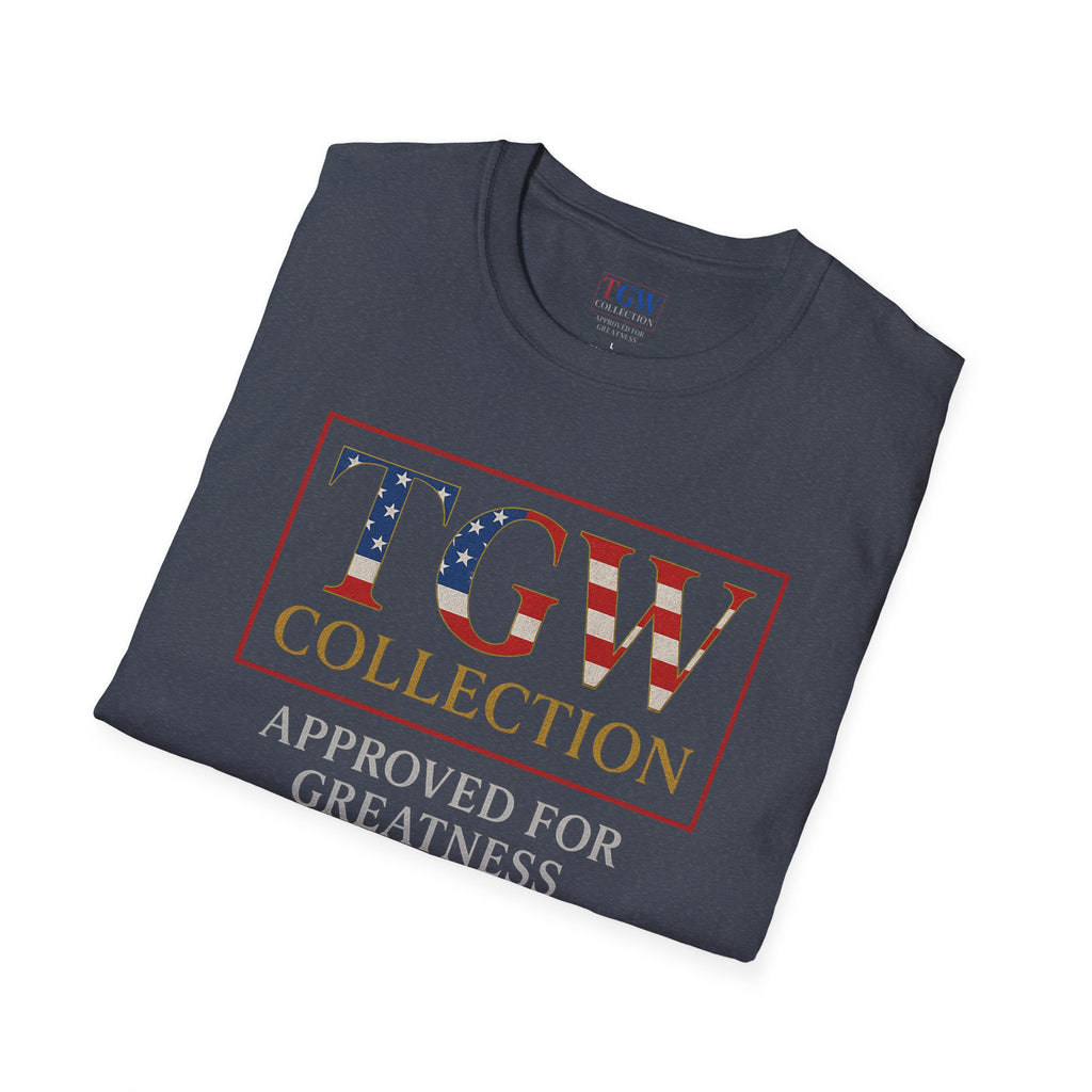 Soft style T-Shirt: TGW Collection, Approved for Greatness - Comfortable Apparel for Everyday, Gifts for Friends, USA Pride