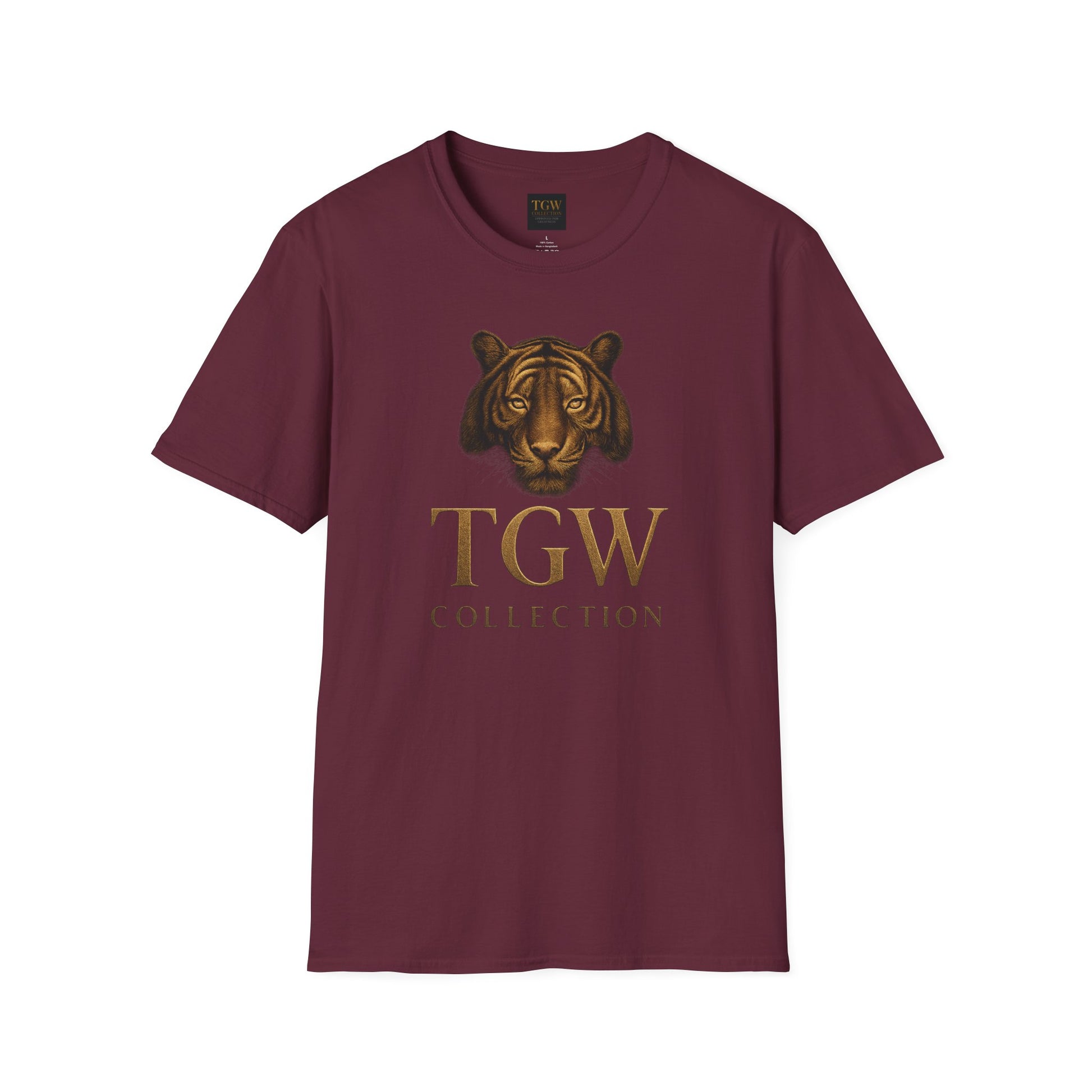 Tiger Head Softstyle T-Shirt | Casual Wear, Wild Animal Tee, Fashion Statement, Unique Design