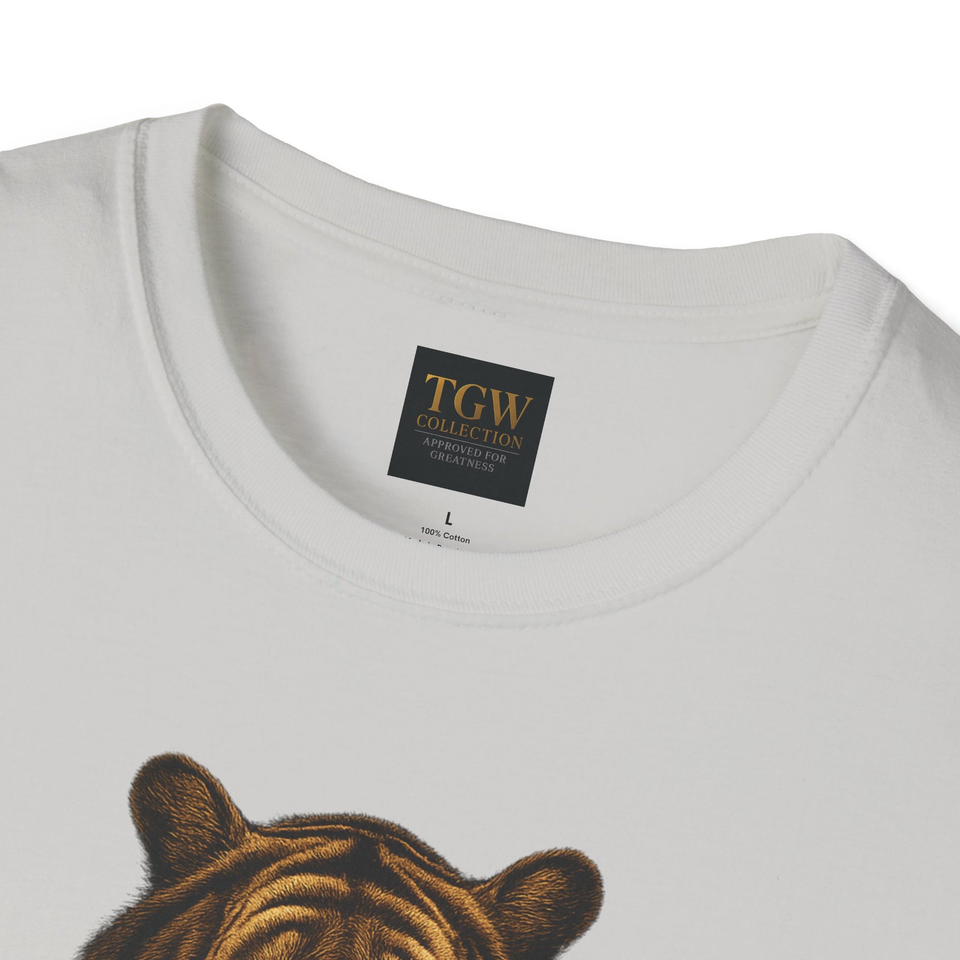Tiger Head Softstyle T-Shirt | Casual Wear, Wild Animal Tee, Fashion Statement, Unique Design