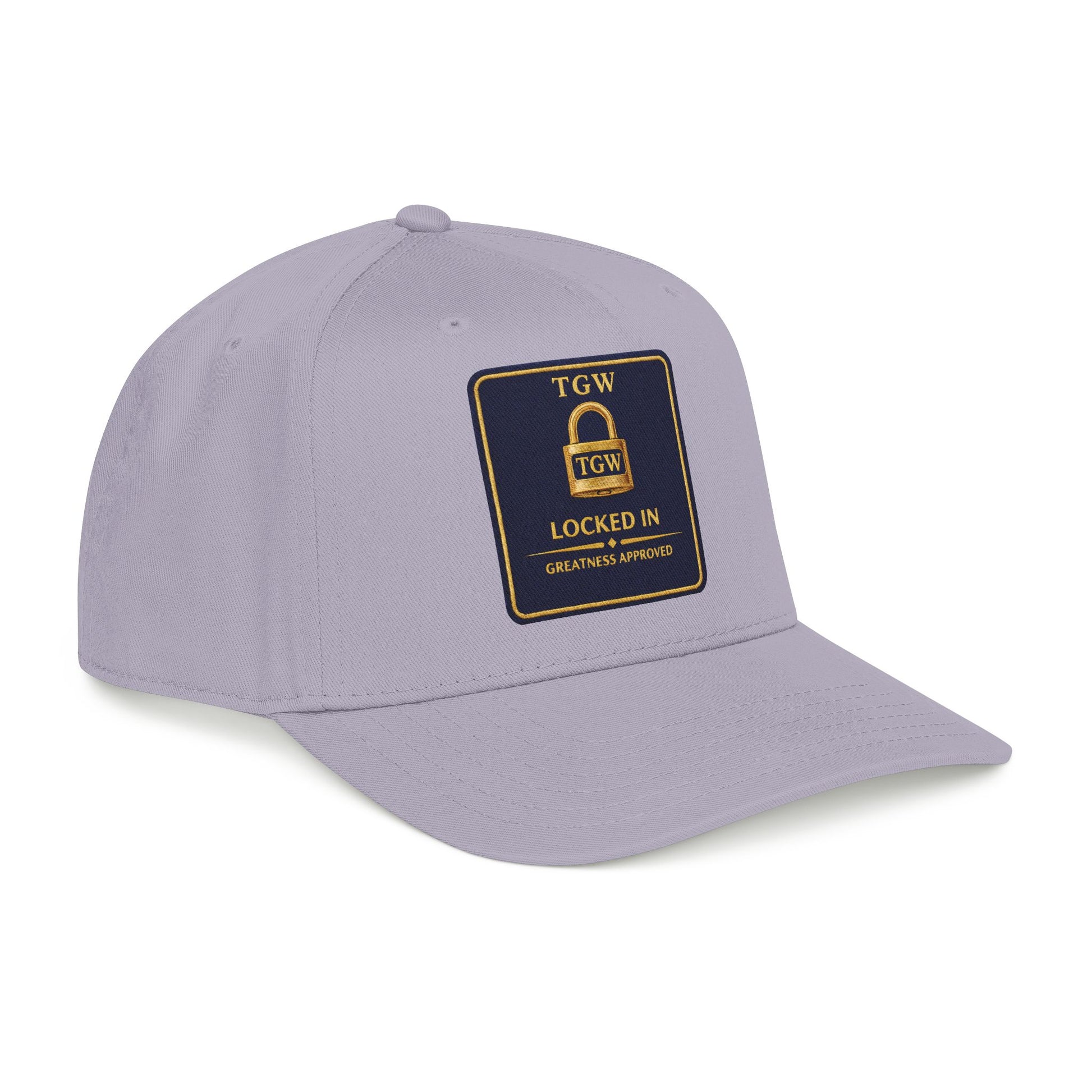 TGW “LOCKED IN” — Greatness Approved   Mid Profile Baseball Cap