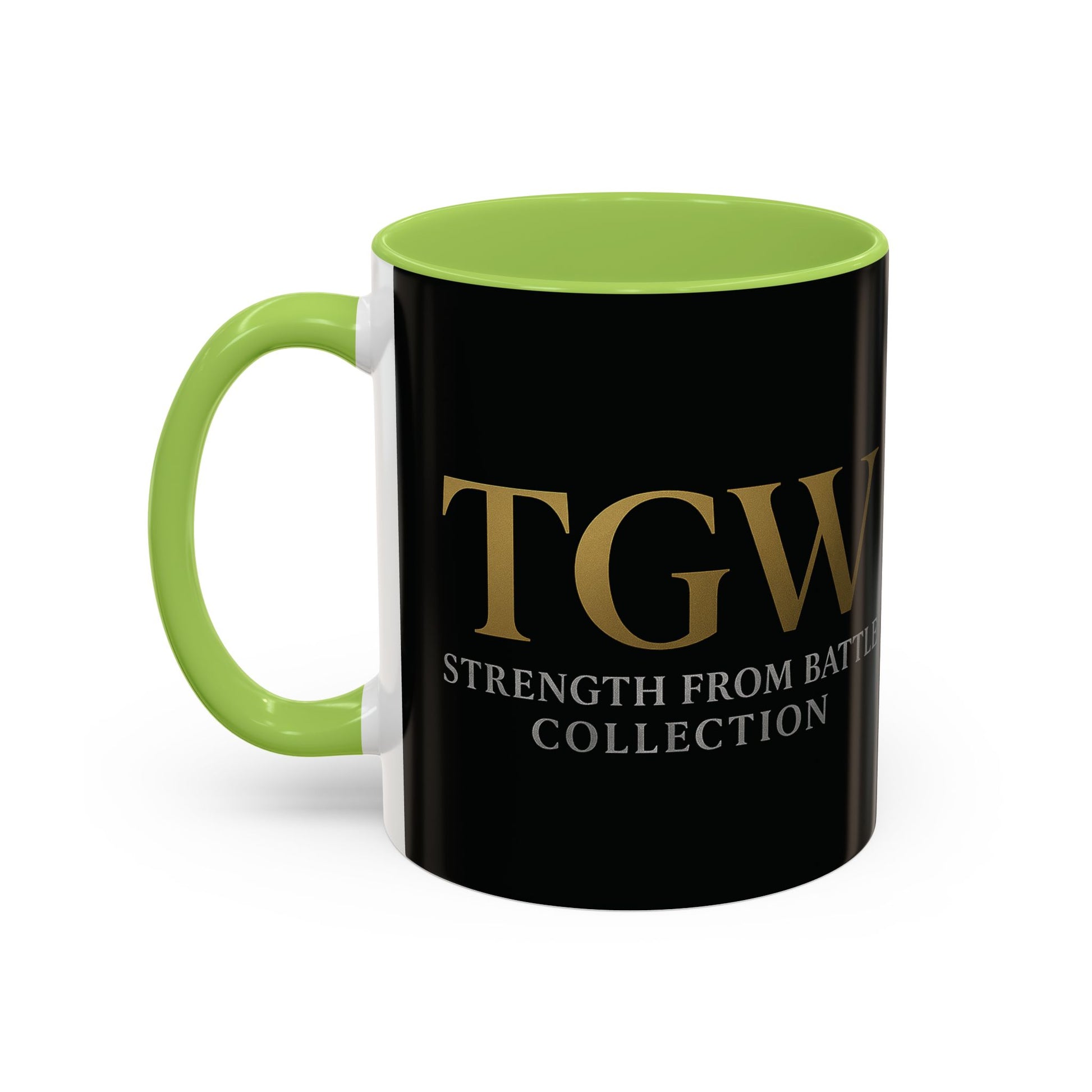 Empowering Accent Coffee Mug - Strength from Battle Collection, Motivational Gift, Coffee Cup, Inspirational Mug, Tea Gift Idea
