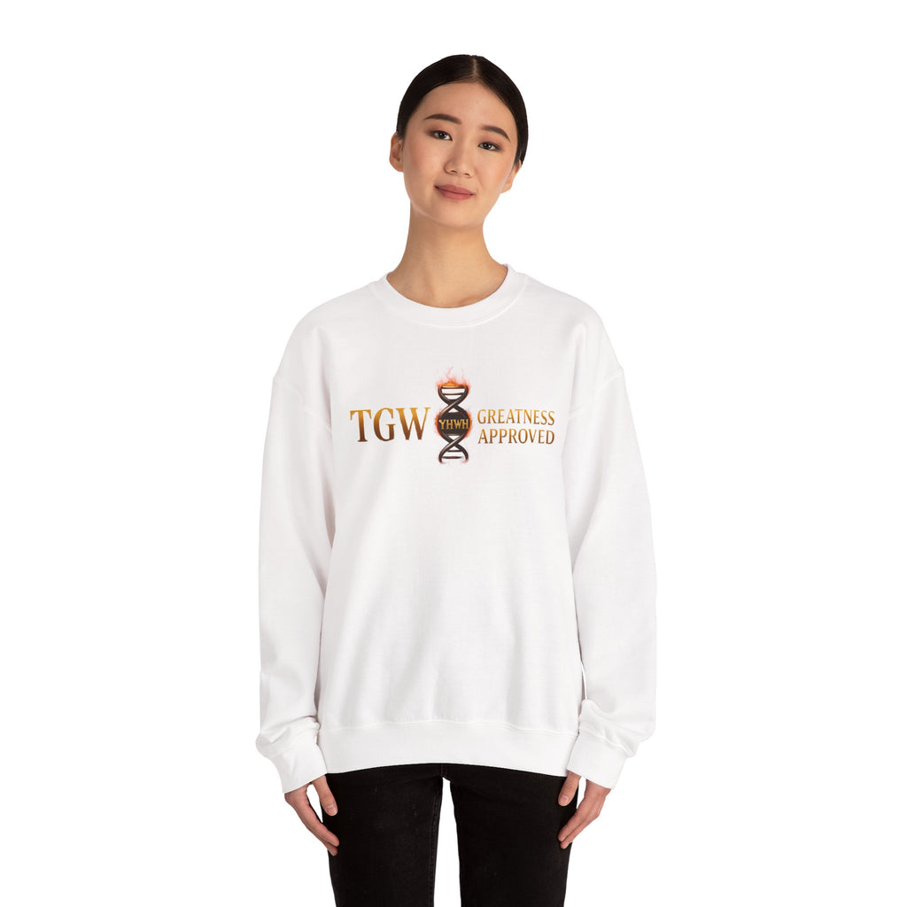 Greatness Approved Sweatshirt, Cozy Sweatshirt, Inspirational Crew neck, Gift for Dreamers, Winter Essentials, Motivational Apparel