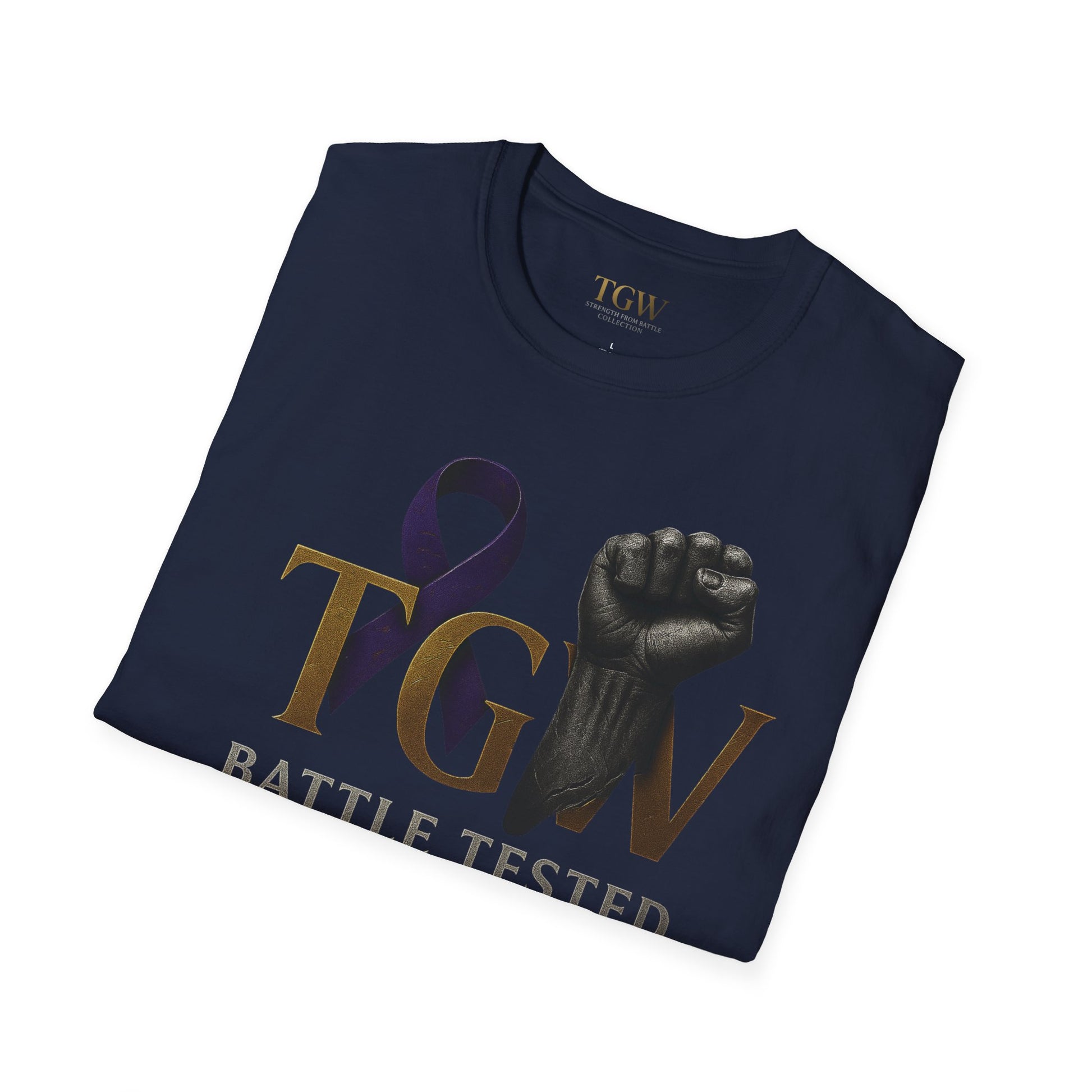 Men Empowerment Graphic Tee - Soft style T-Shirt, Battle Tested Shirt, Motivational Gift, Activism Apparel, Everyday Wear, Gift for Heroes