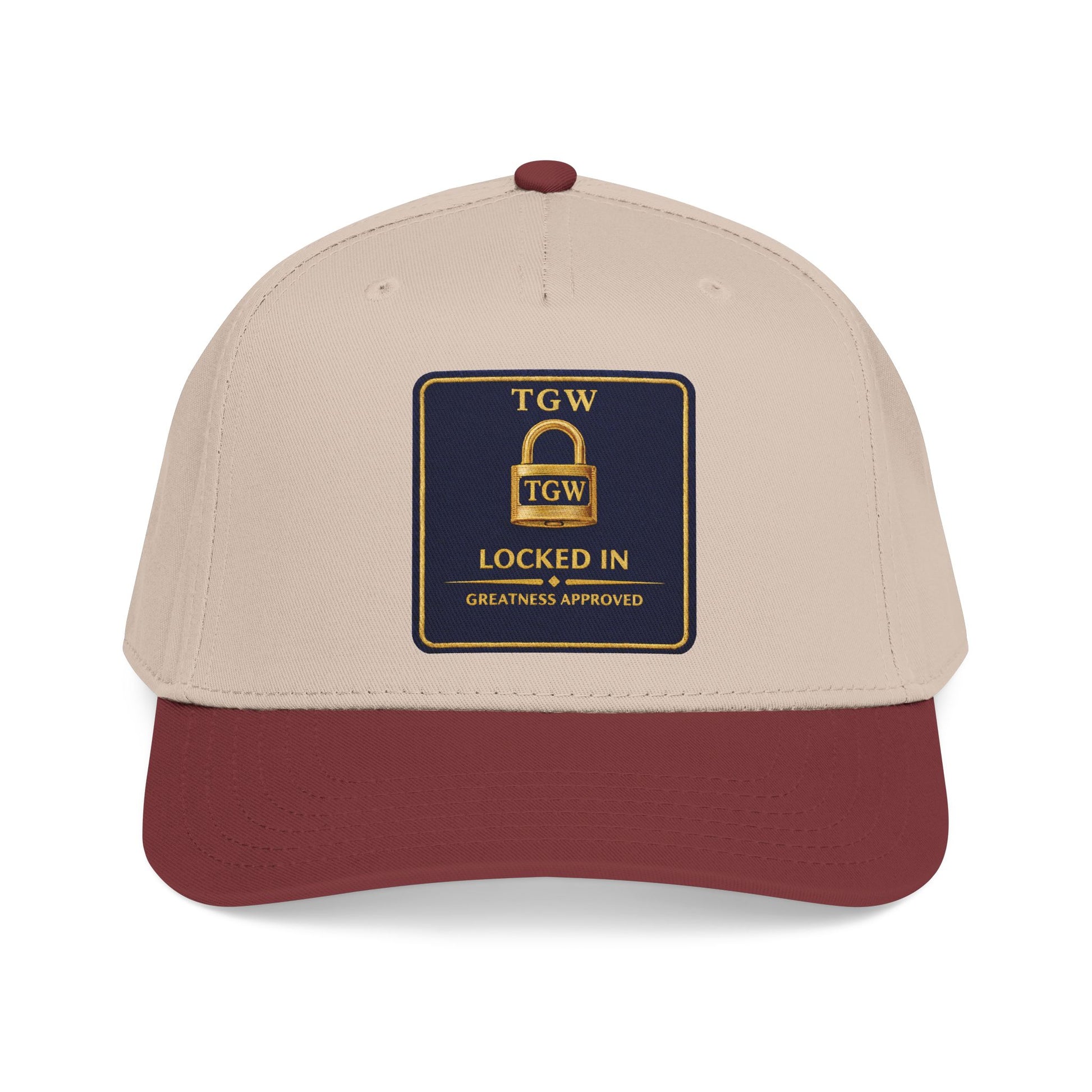 TGW “LOCKED IN” — Greatness Approved   Mid Profile Baseball Cap