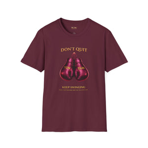TGW Collection Plum & Gold Boxing Gloves Softstyle T-Shirt