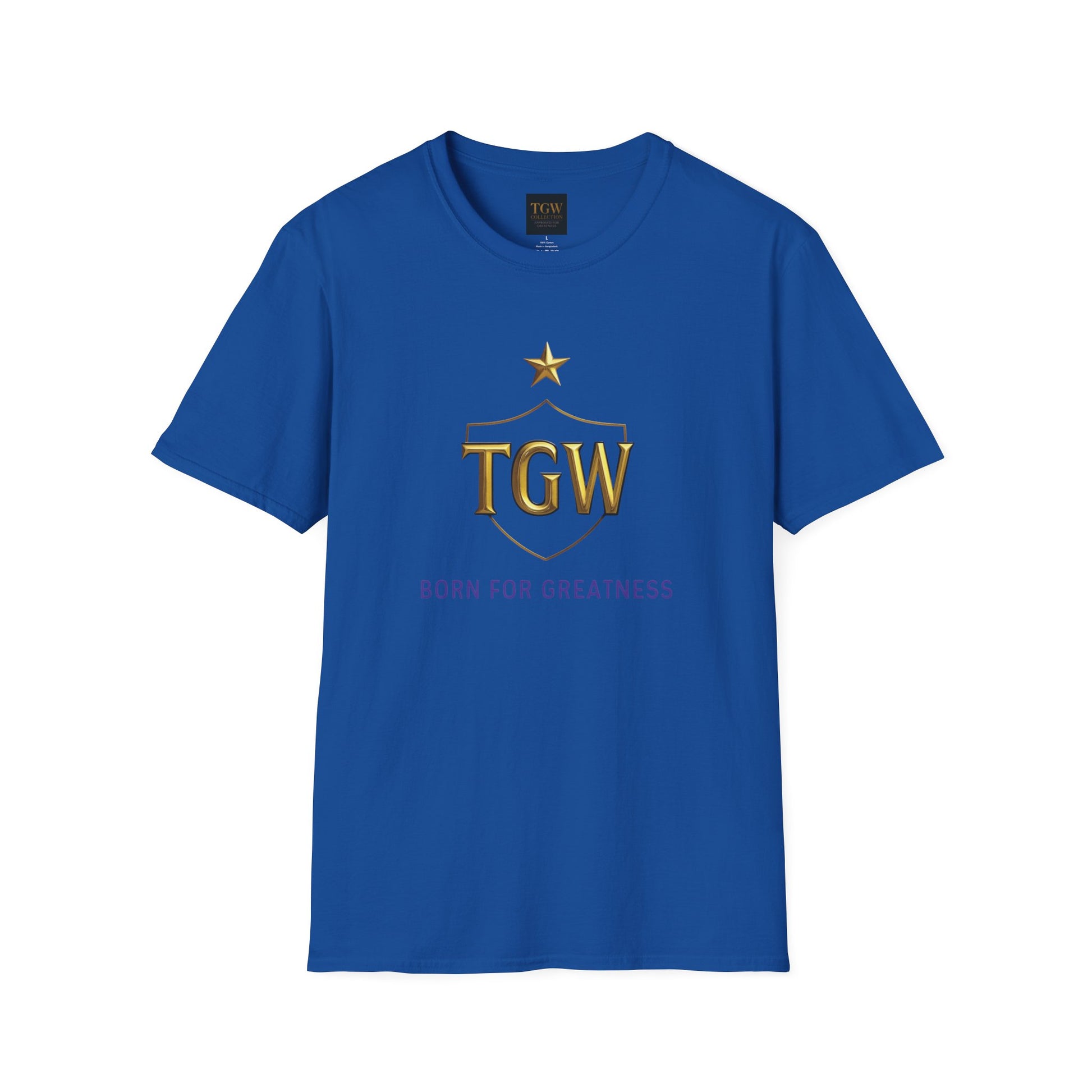 Softstyle T-Shirt - TGW 'Born for Greatness' Tee, Motivational Gift, Casual Wear, Inspirational Apparel, Achievement
