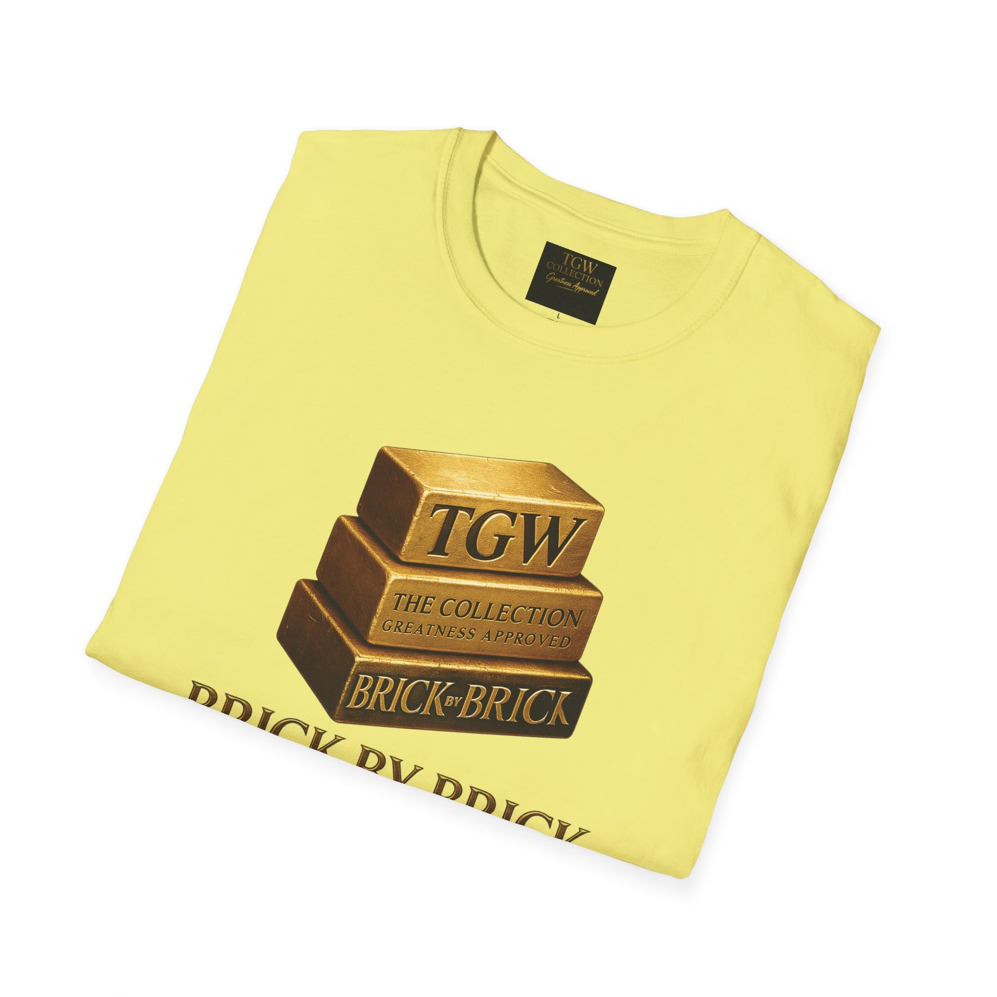 Brick by Brick T-Shirt — You Must Build Your Own Future  Motivational Tee