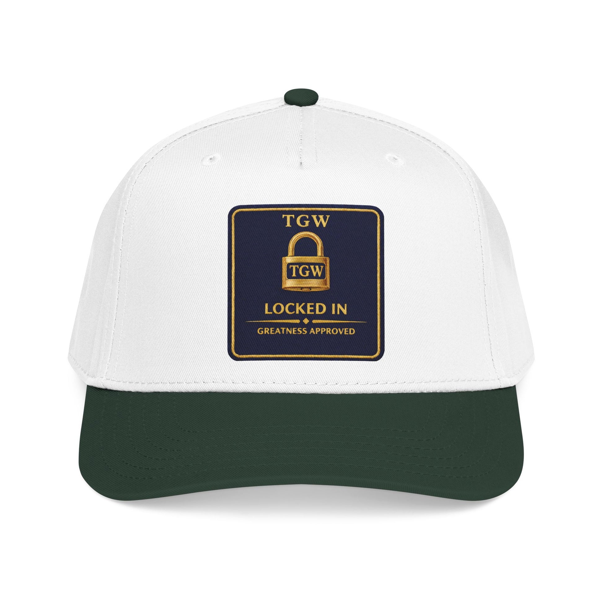 TGW “LOCKED IN” — Greatness Approved   Mid Profile Baseball Cap