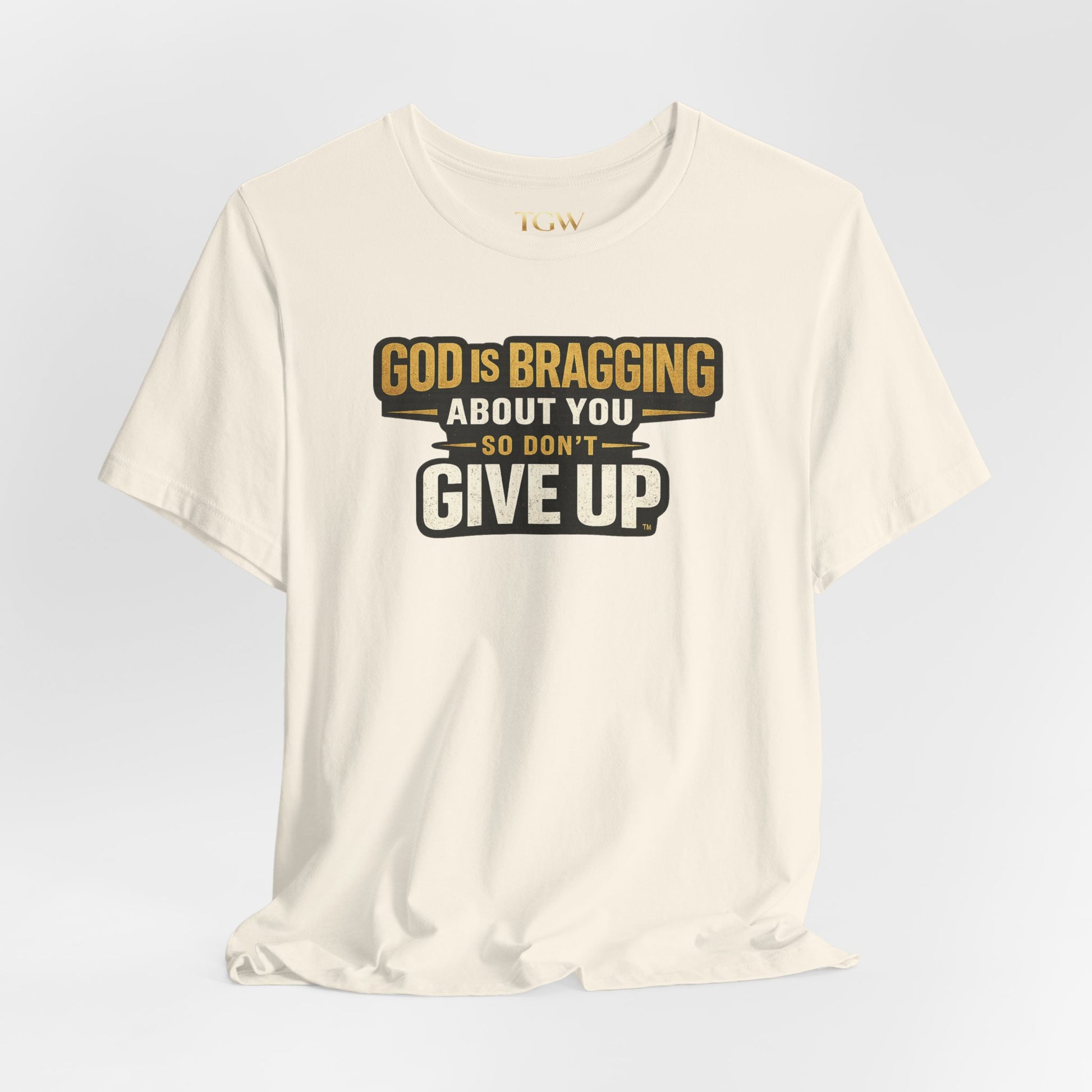 God is Bragging About You - Jersey Short Sleeve Tee
