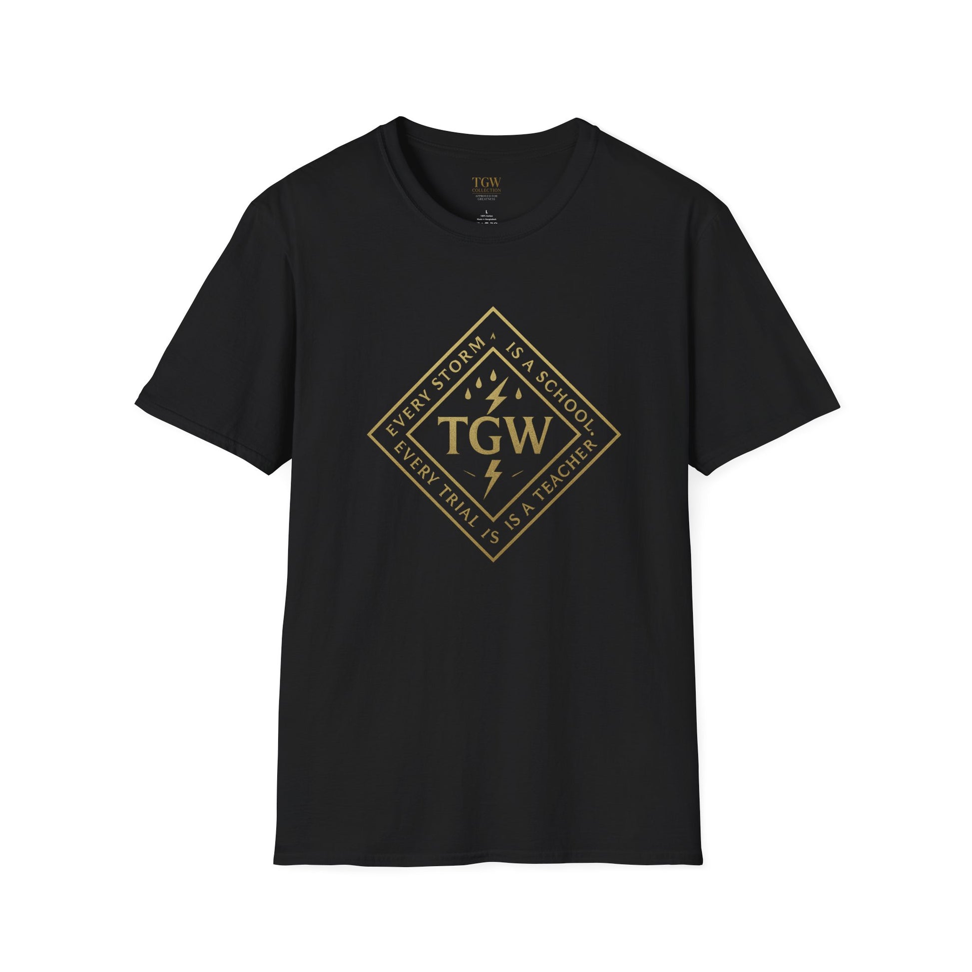 Graphic Tee with Lightning Design - Casual Trendy T-Shirt for Everyday Wear, Gifts, Occasions, Festivals