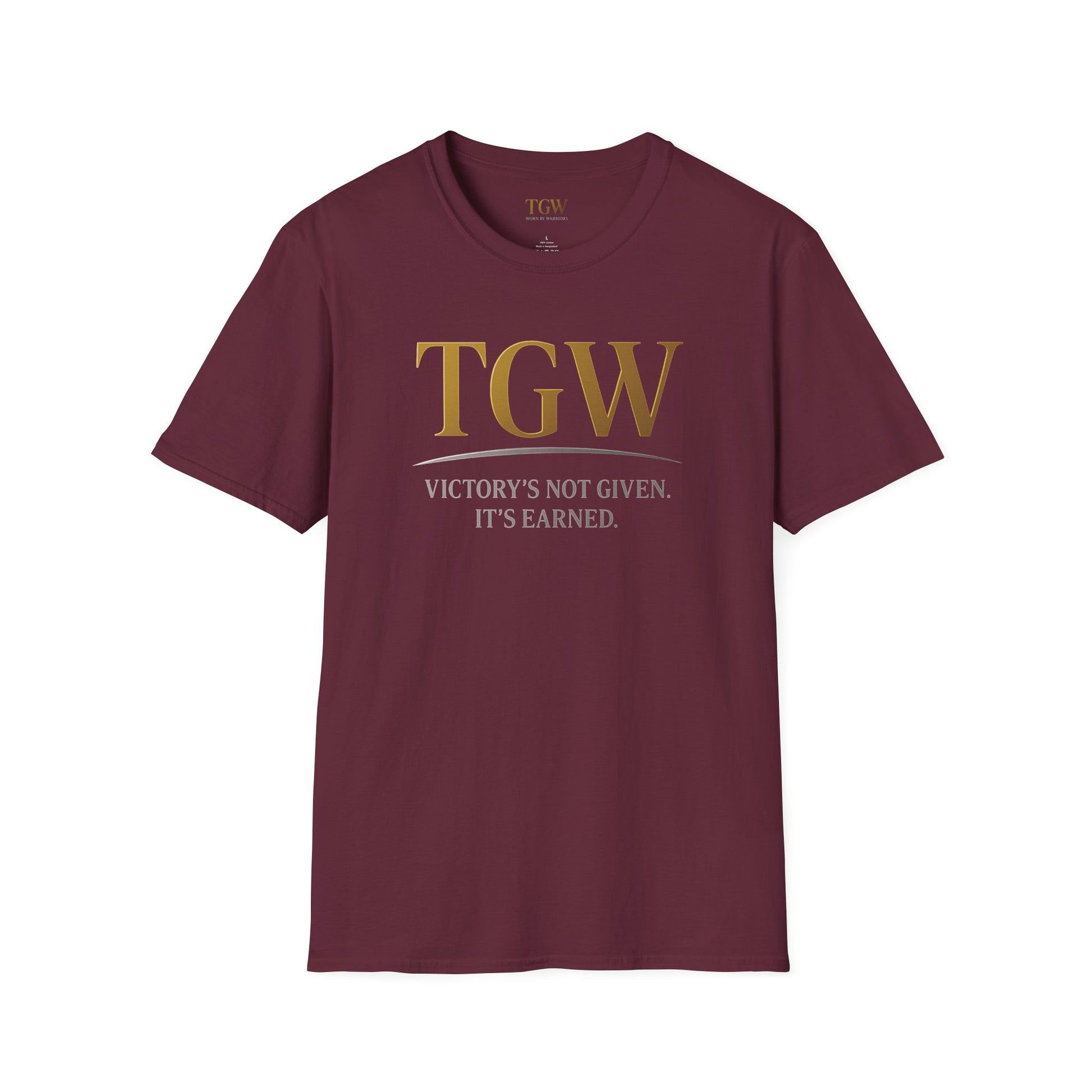 Victory Earned Unisex Softstyle T-Shirt | Motivational Tee, Inspirational Gift, Casual Wear, Empowering Apparel, Everyday Comfort