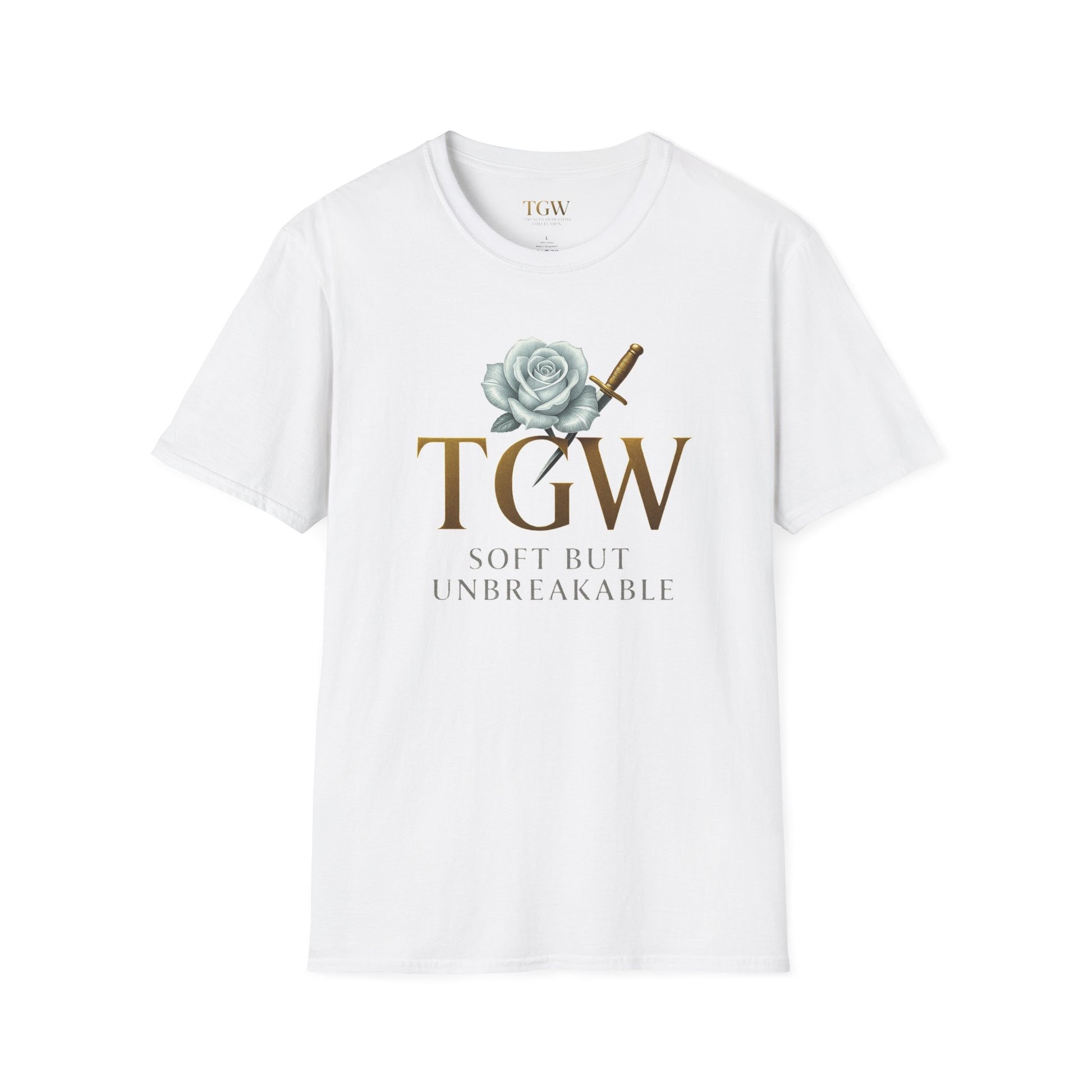 Soft style T-Shirt - Soft but Unbreakable Graphic Tee, Motivational Shirt, Gift for Her, Casual Wear, Inspirational Fashion