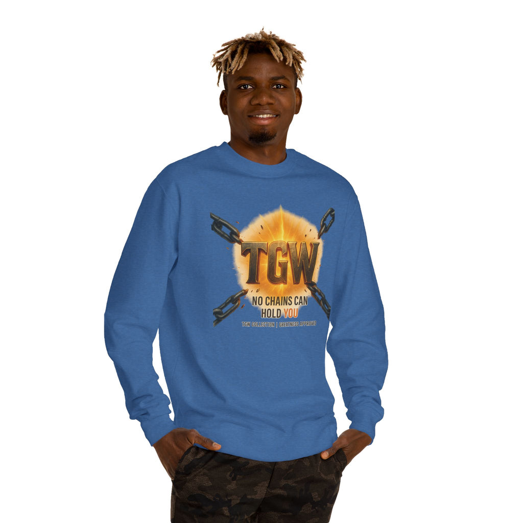Empowering Crewneck Sweatshirt - "No Chains Can Hold You"