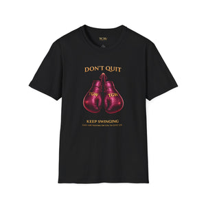 TGW Collection Plum & Gold Boxing Gloves Softstyle T-Shirt