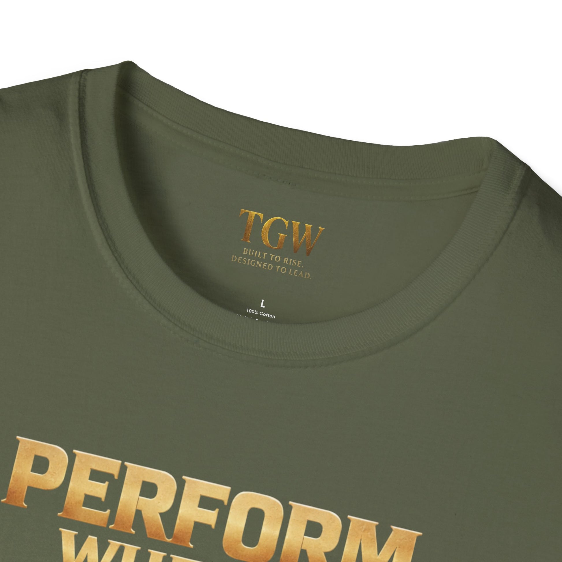 TGW Collection Greatness Approved - "Perform When It Matters"  Softstyle T-Shirt