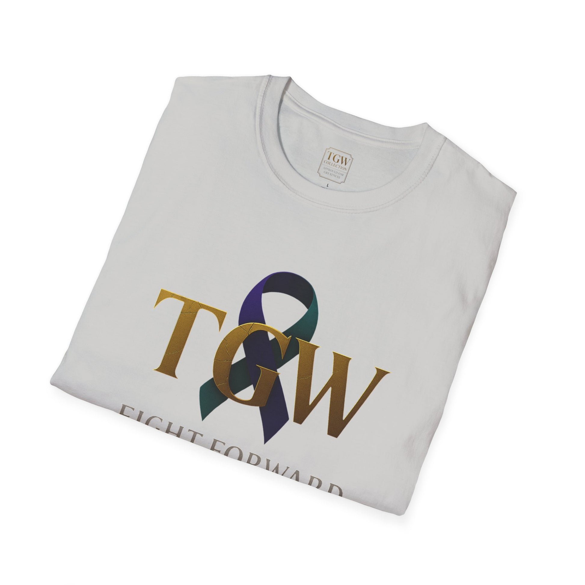 Inspirational T-Shirt, Fight Forward Awareness Tee, Supportive Gift, Casual Wear, Motivational Apparel